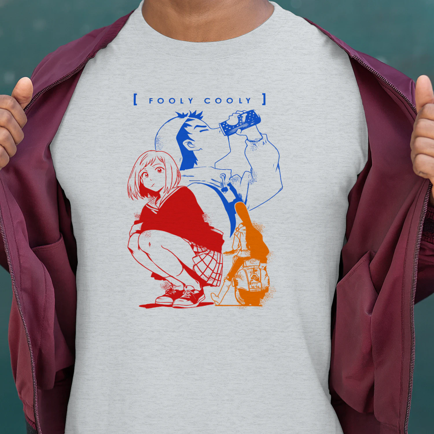 FLCL (Fooly Cooly) Anime Graphic T-Shirt | Premium Unisex Manga Tee