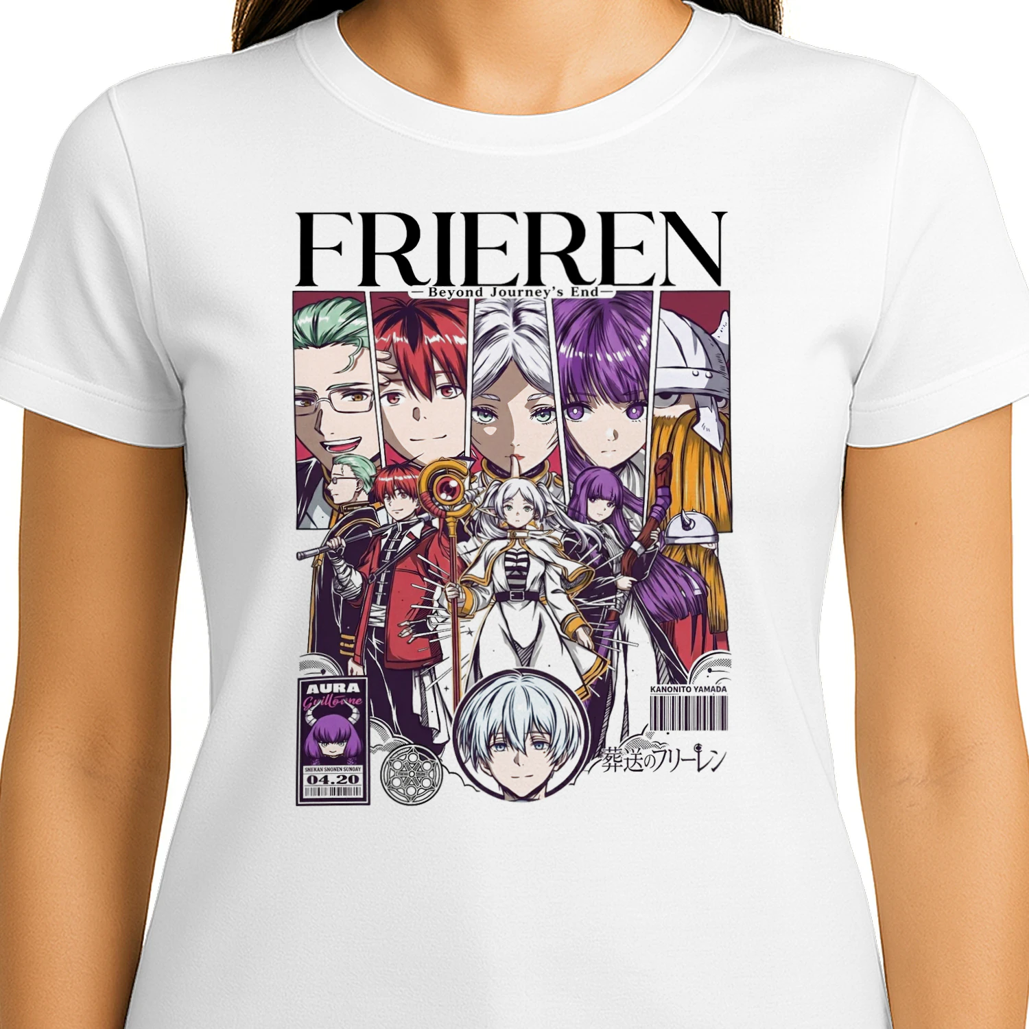 Frieren: Beyond Journey's End Anime Graphic T-Shirt | Fantasy Manga Tee | Unisex Cotton Shirt