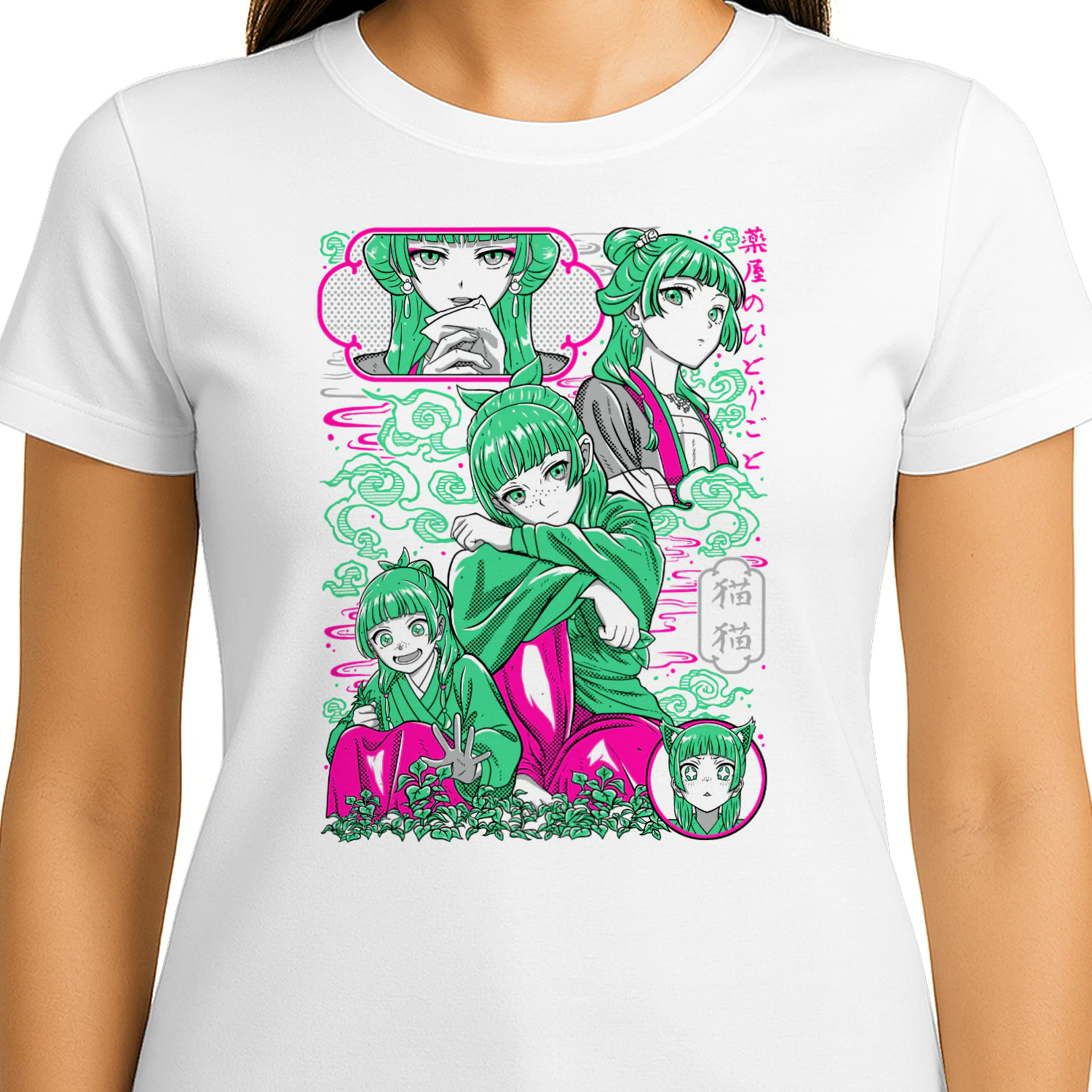 Maomao The Apothecary Diaries Anime T-Shirt | Vintage Graphic Tee for Fans