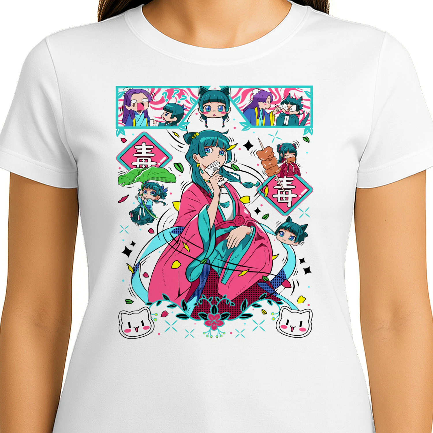 Maomao The Apothecary Diaries Anime T-Shirt | Vintage Graphic Tee for Fans
