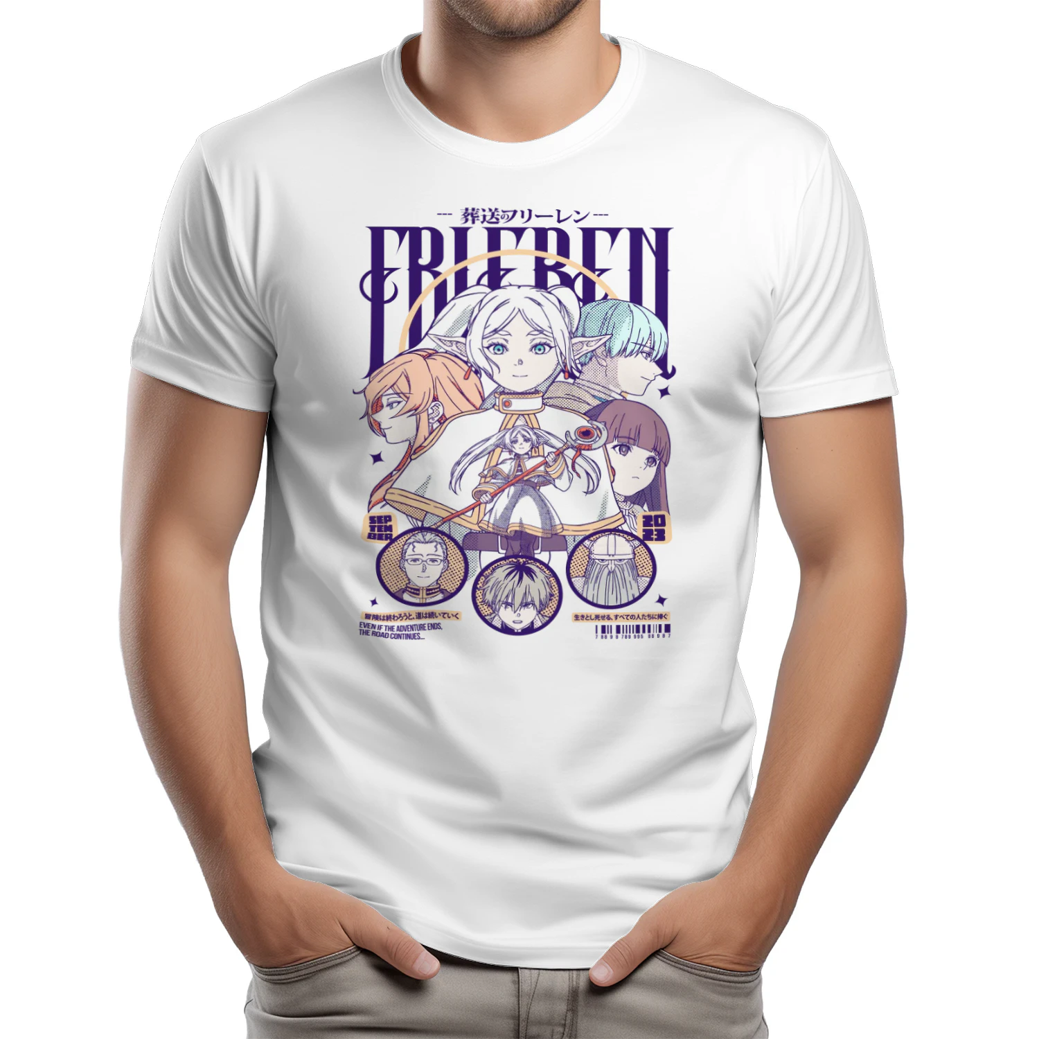 Frieren: Beyond Journey's End Anime Graphic T-Shirt | Fantasy Manga Tee | Unisex Cotton Shirt