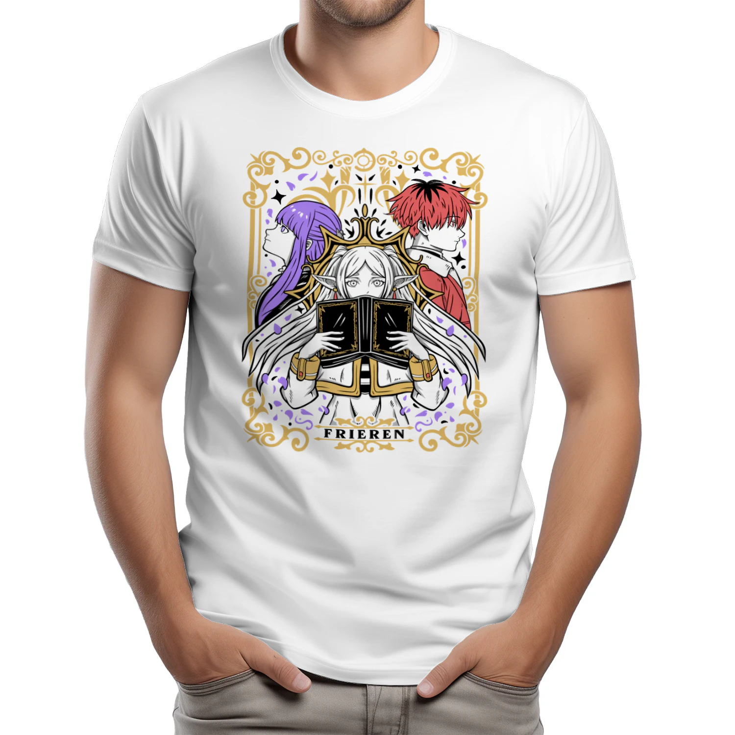 Frieren: Beyond Journey's End Anime Graphic T-Shirt | Fantasy Manga Tee | Unisex Cotton Shirt