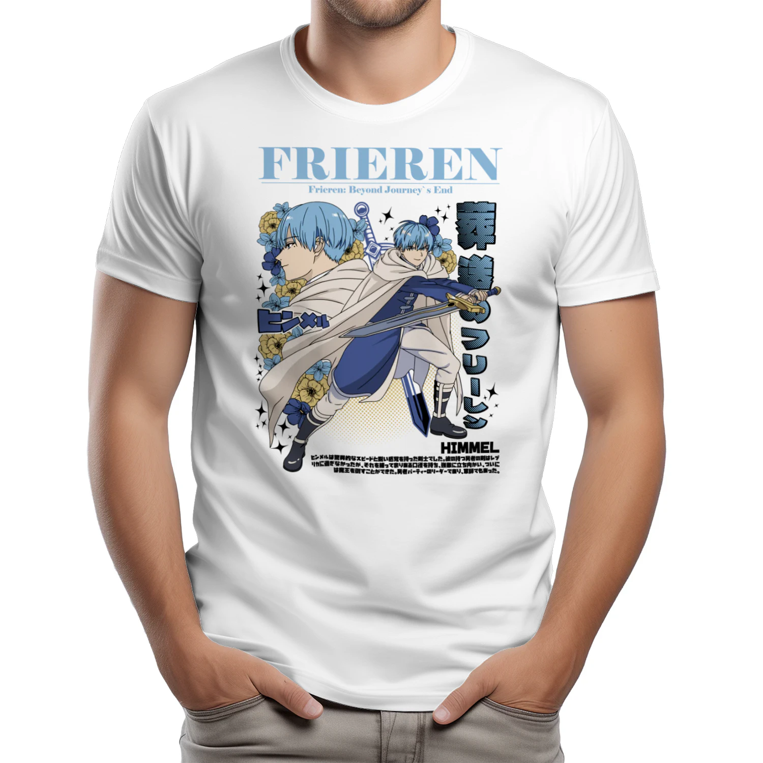 Frieren: Beyond Journey's End Anime Graphic T-Shirt | Fantasy Manga Tee | Unisex Cotton Shirt