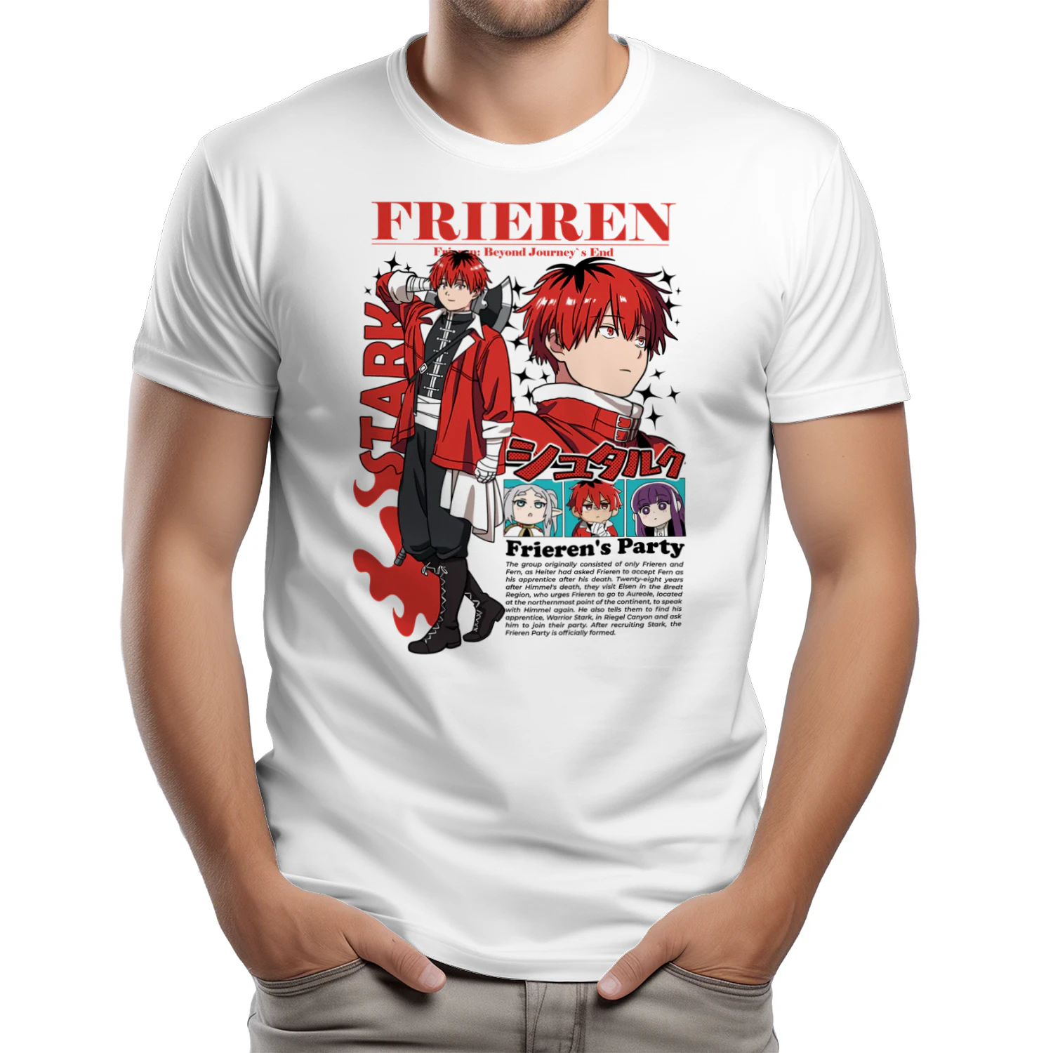 Frieren: Beyond Journey's End Anime Graphic T-Shirt | Fantasy Manga Tee | Unisex Cotton Shirt