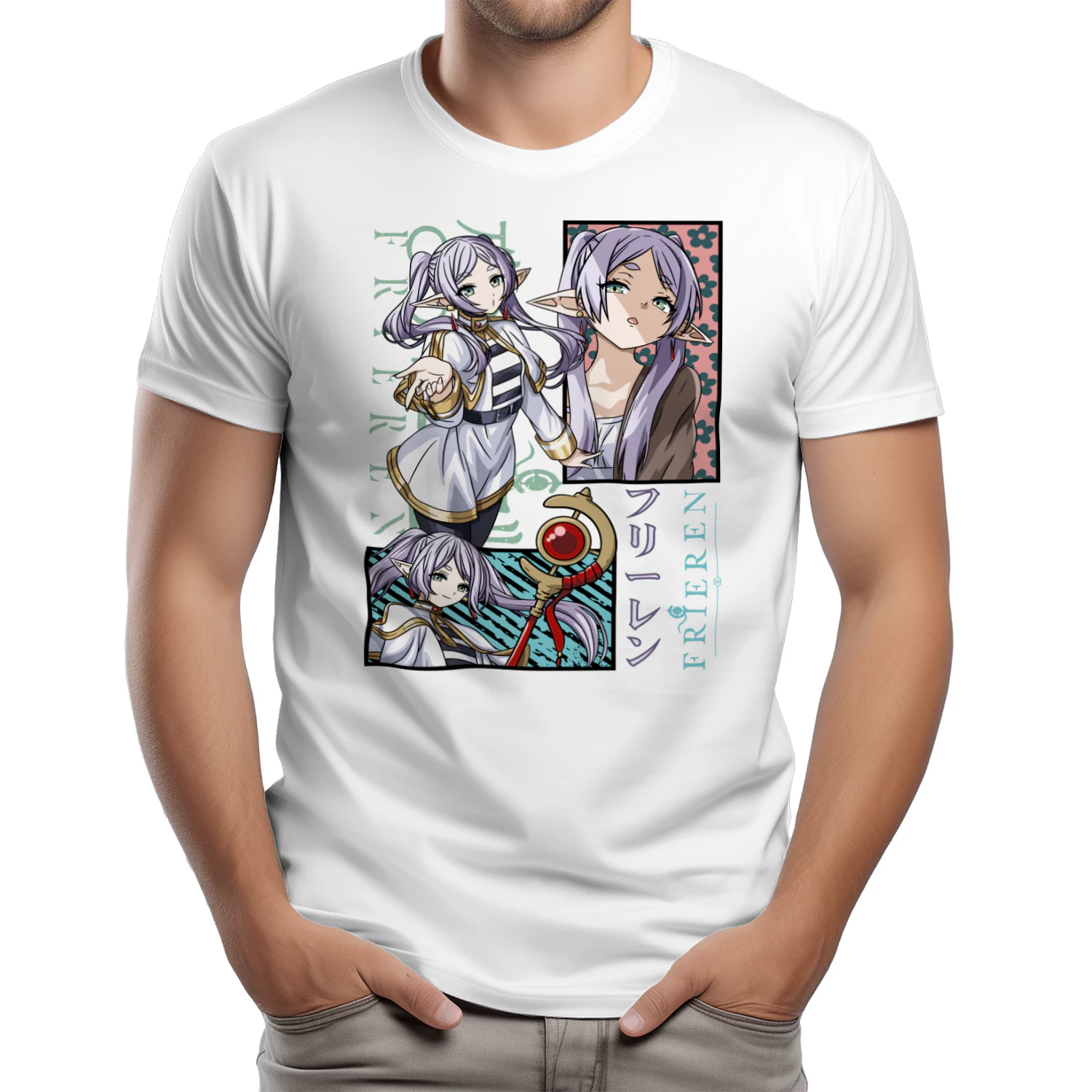 Frieren: Beyond Journey's End Anime Graphic T-Shirt | Fantasy Manga Tee | Unisex Cotton Shirt