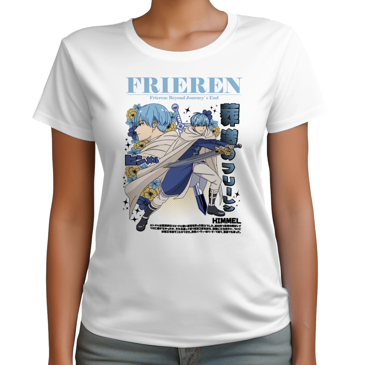 Frieren: Beyond Journey's End Anime Graphic T-Shirt | Fantasy Manga Tee | Unisex Cotton Shirt