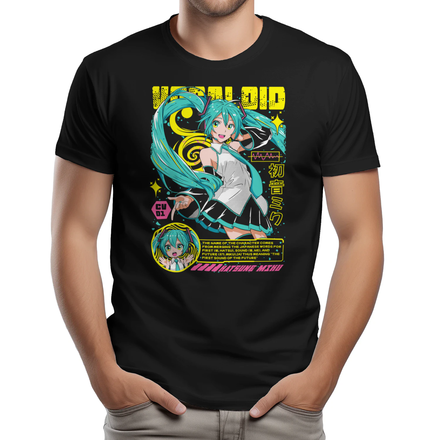 Hatsune Miku Music Graphic Shirt | Unisex Vocaloid Apparel