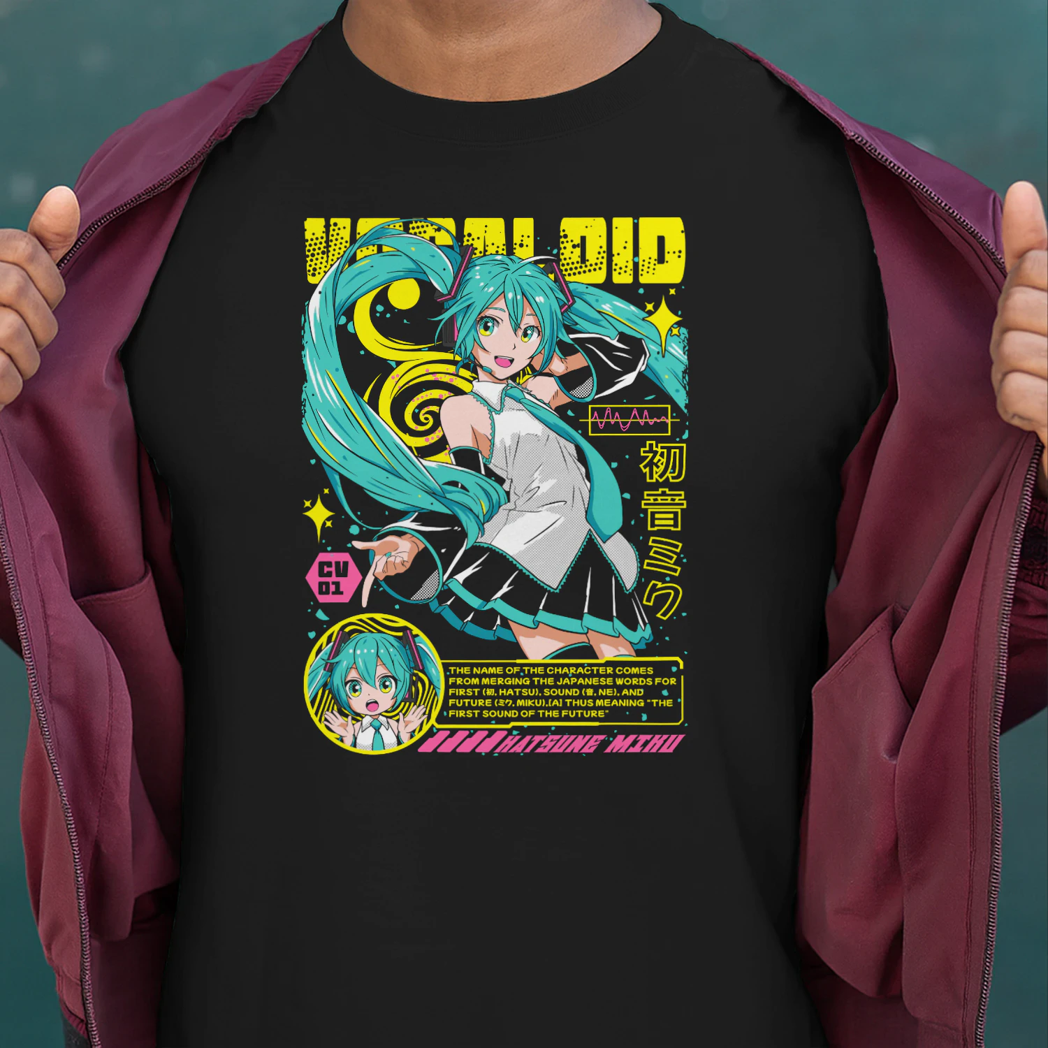 Hatsune Miku Music Graphic Shirt | Unisex Vocaloid Apparel