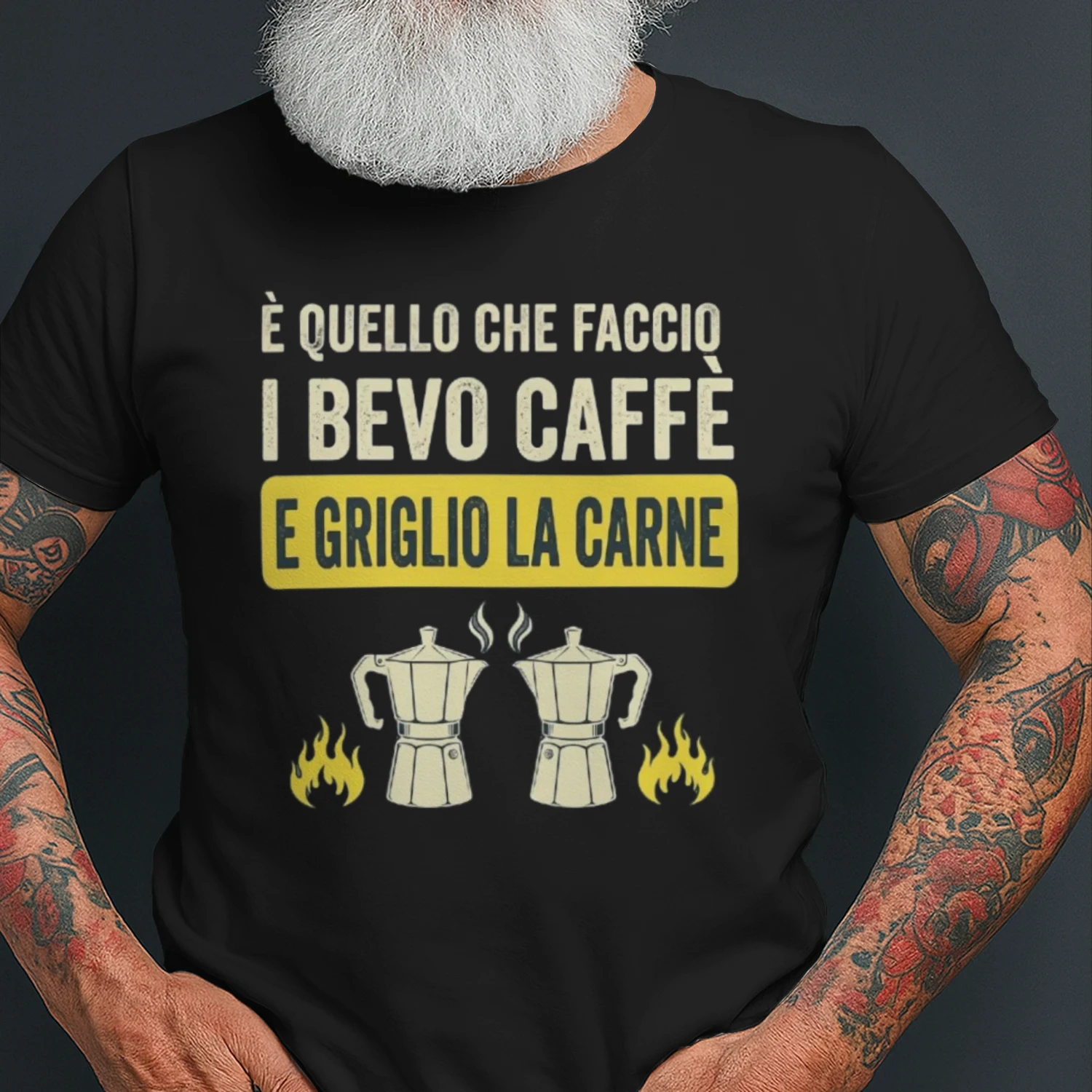 È quello che faccio bevo caffè e griglio la carne