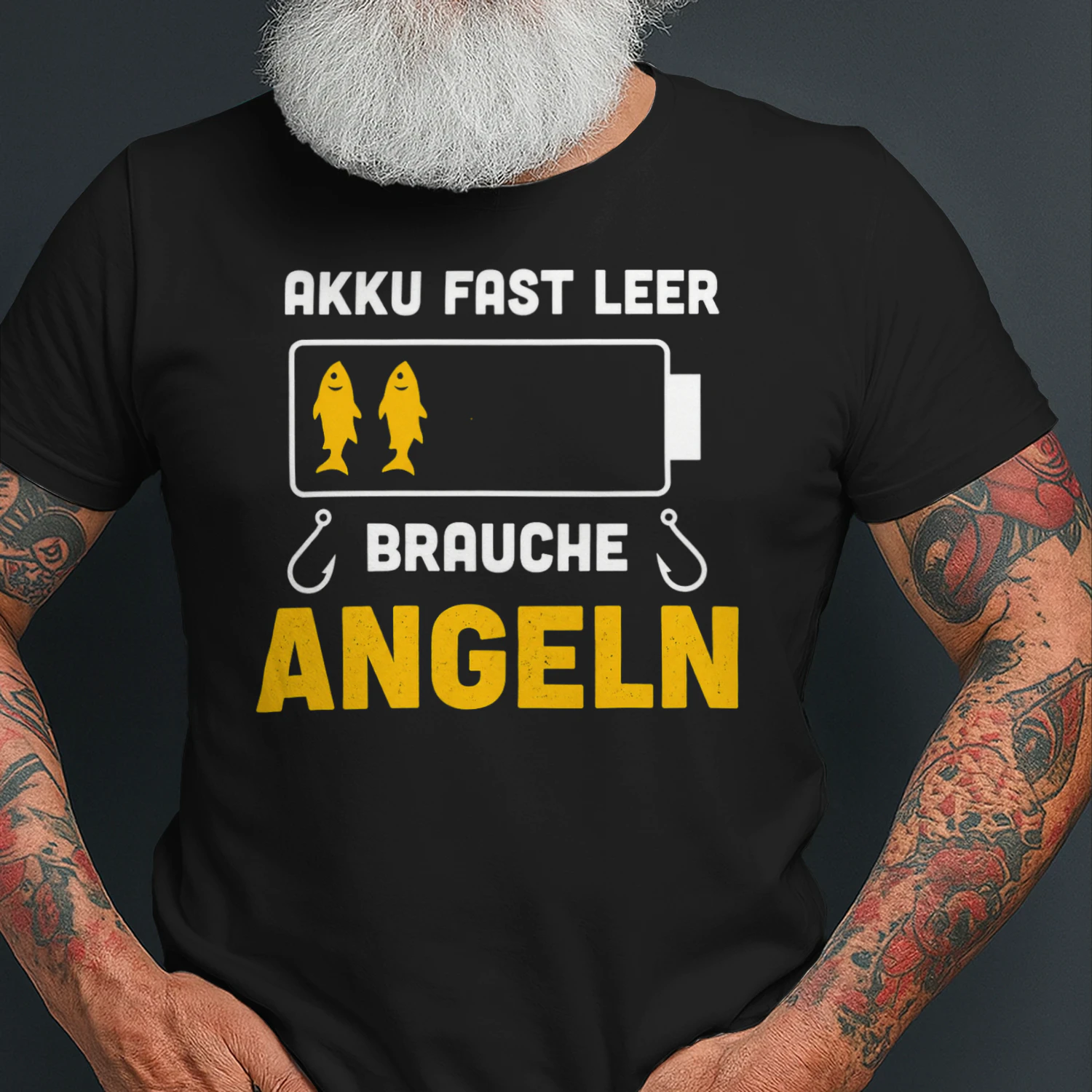 Lustiges Angelshirt als Geschenk für anglernden Papa