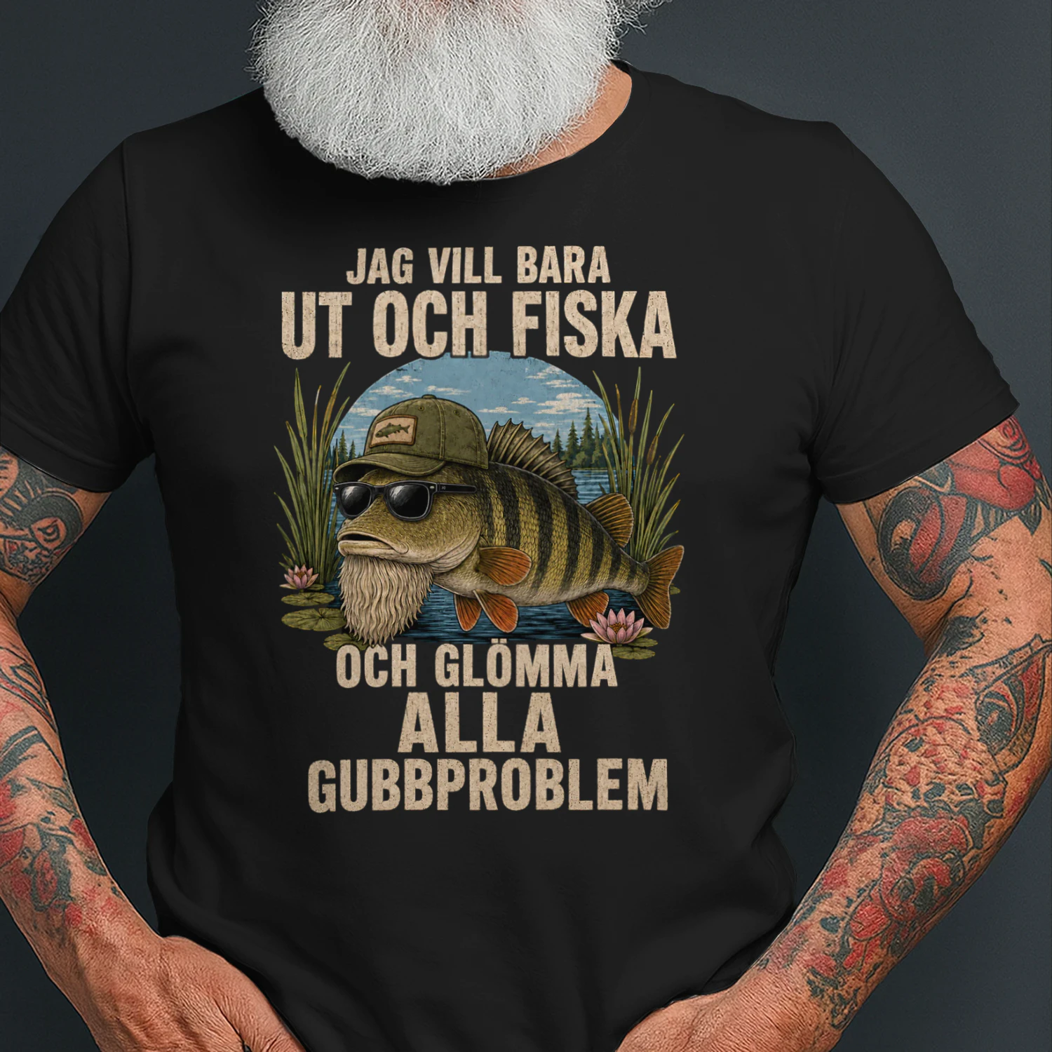Rolig fisketröja som present till en fiskepappa