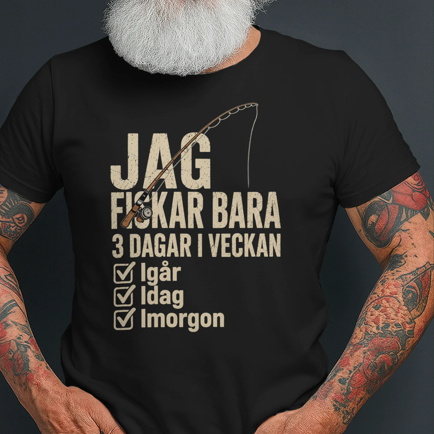 Rolig fisketröja som present till en fiskepappa