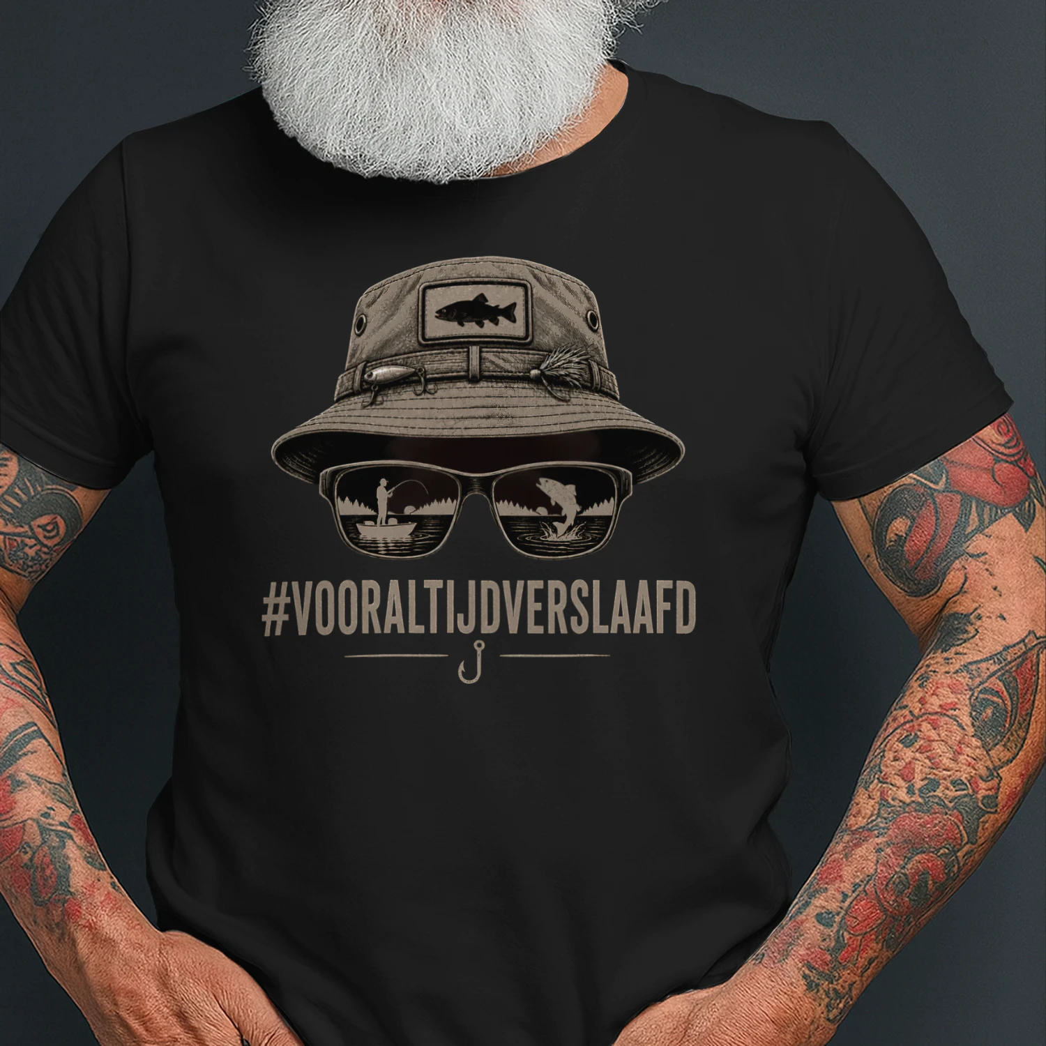 Grappig visshirt cadeau voor vissers