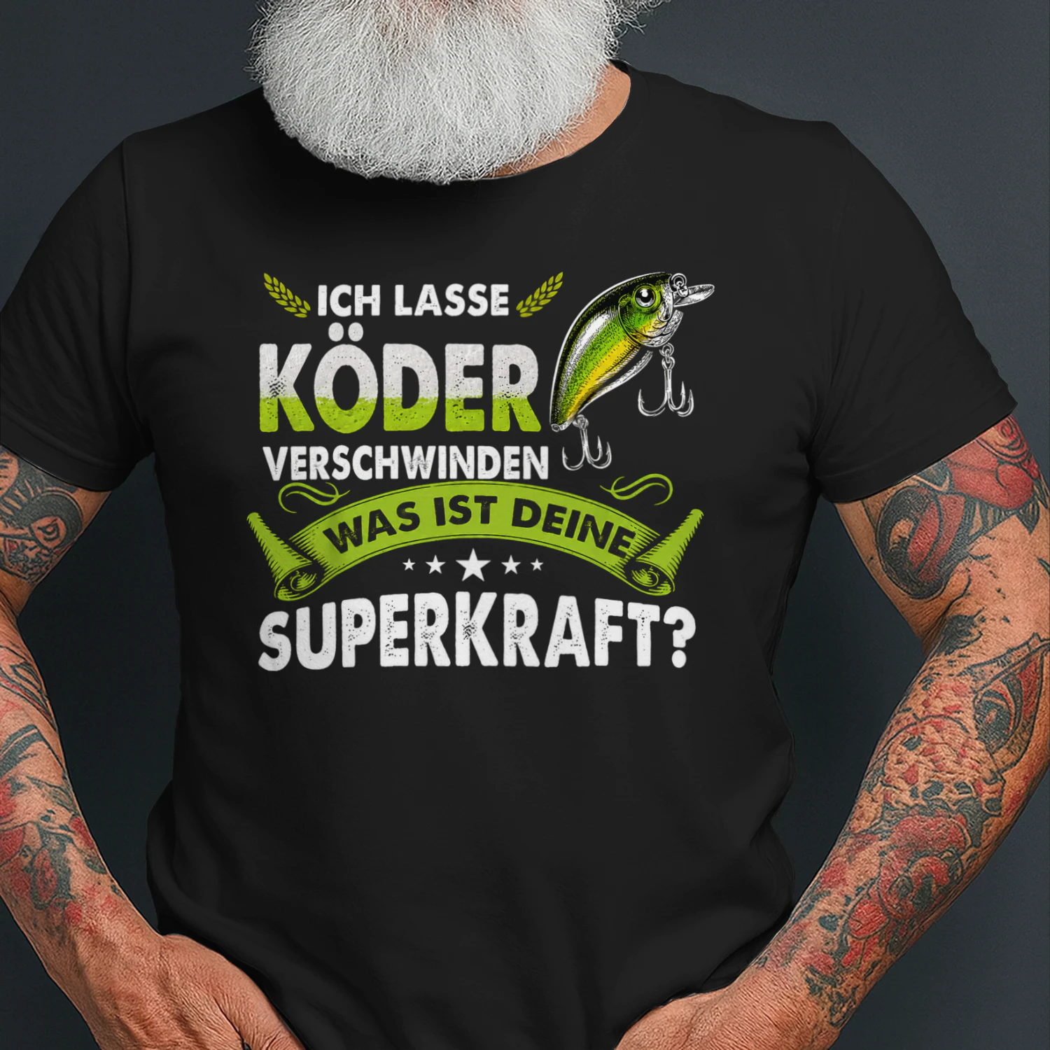 Lustiges Angelshirt als Geschenk für anglernden Papa