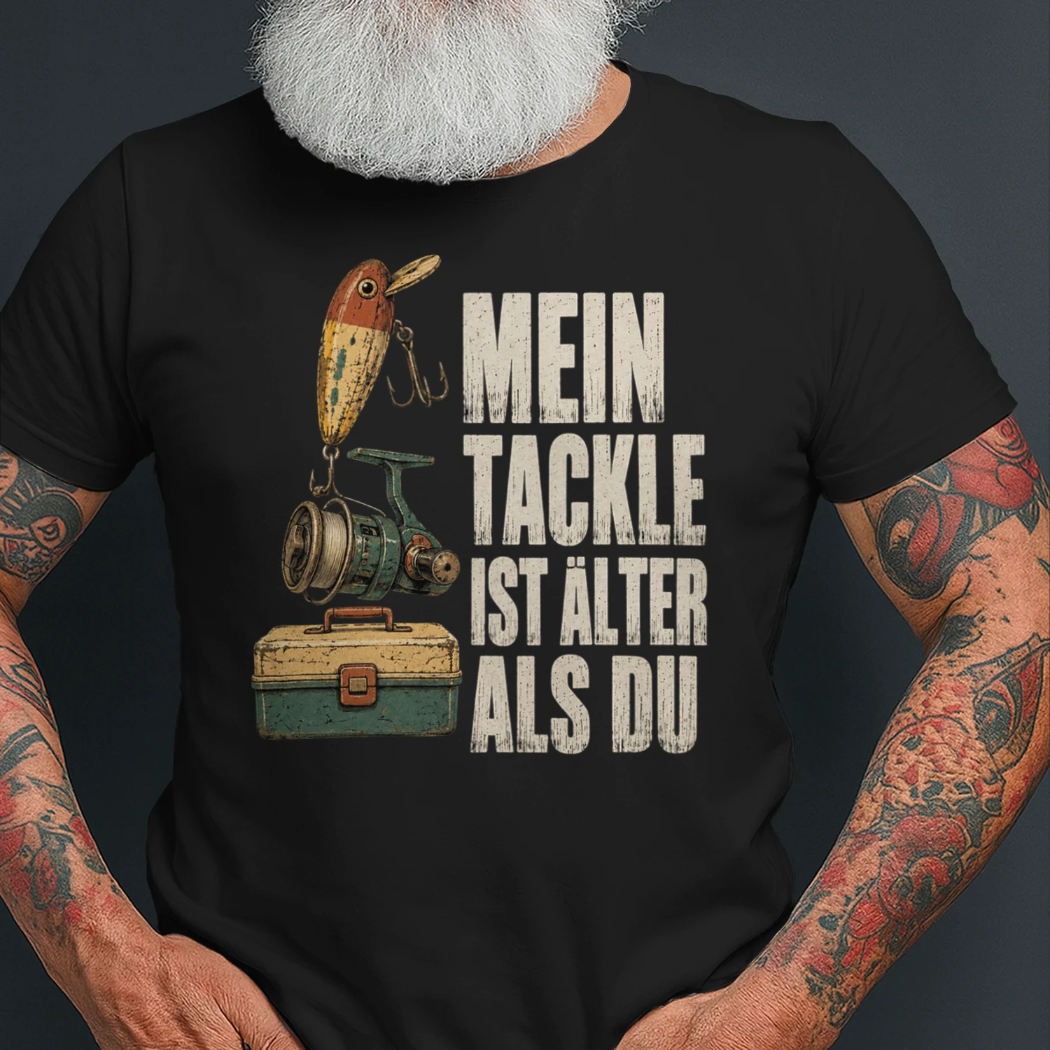 Lustiges Angelshirt als Geschenk für anglernden Papa