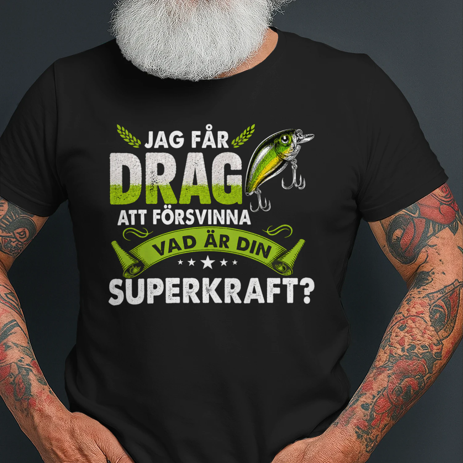 Rolig fisketröja som present till en fiskepappa