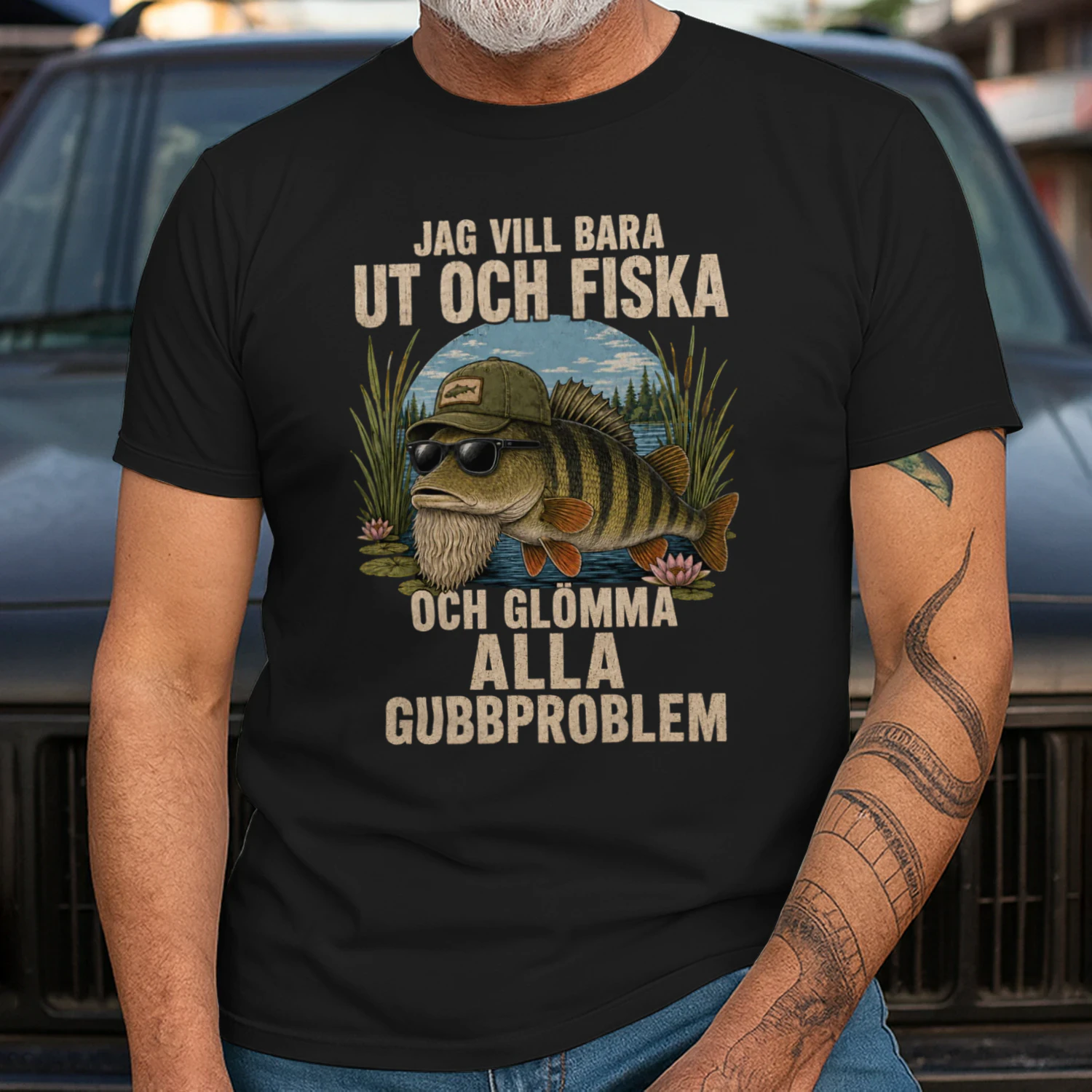 Rolig fisketröja som present till en fiskepappa