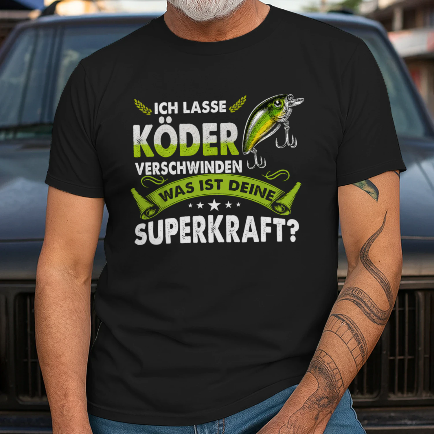 Lustiges Angelshirt als Geschenk für anglernden Papa