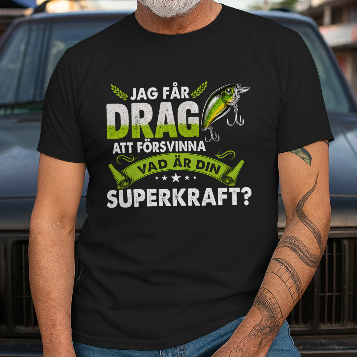 Rolig fisketröja som present till en fiskepappa