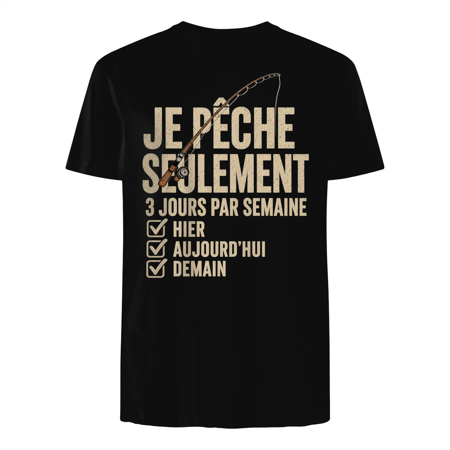 T-shirt de pêche humoristique, un cadeau idéal pour un papa pêcheur.