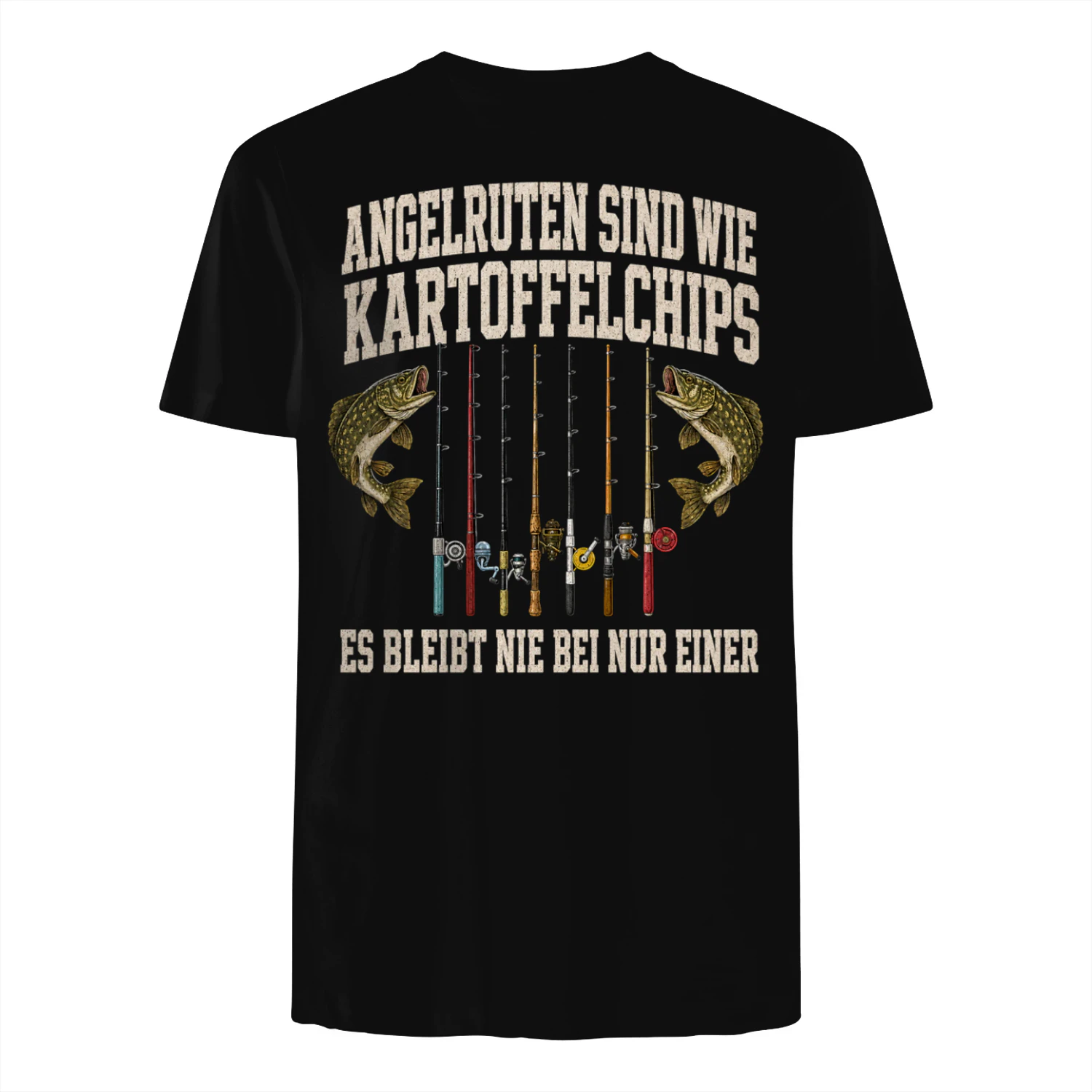 Lustiges Angelshirt als Geschenk für anglernden Papa