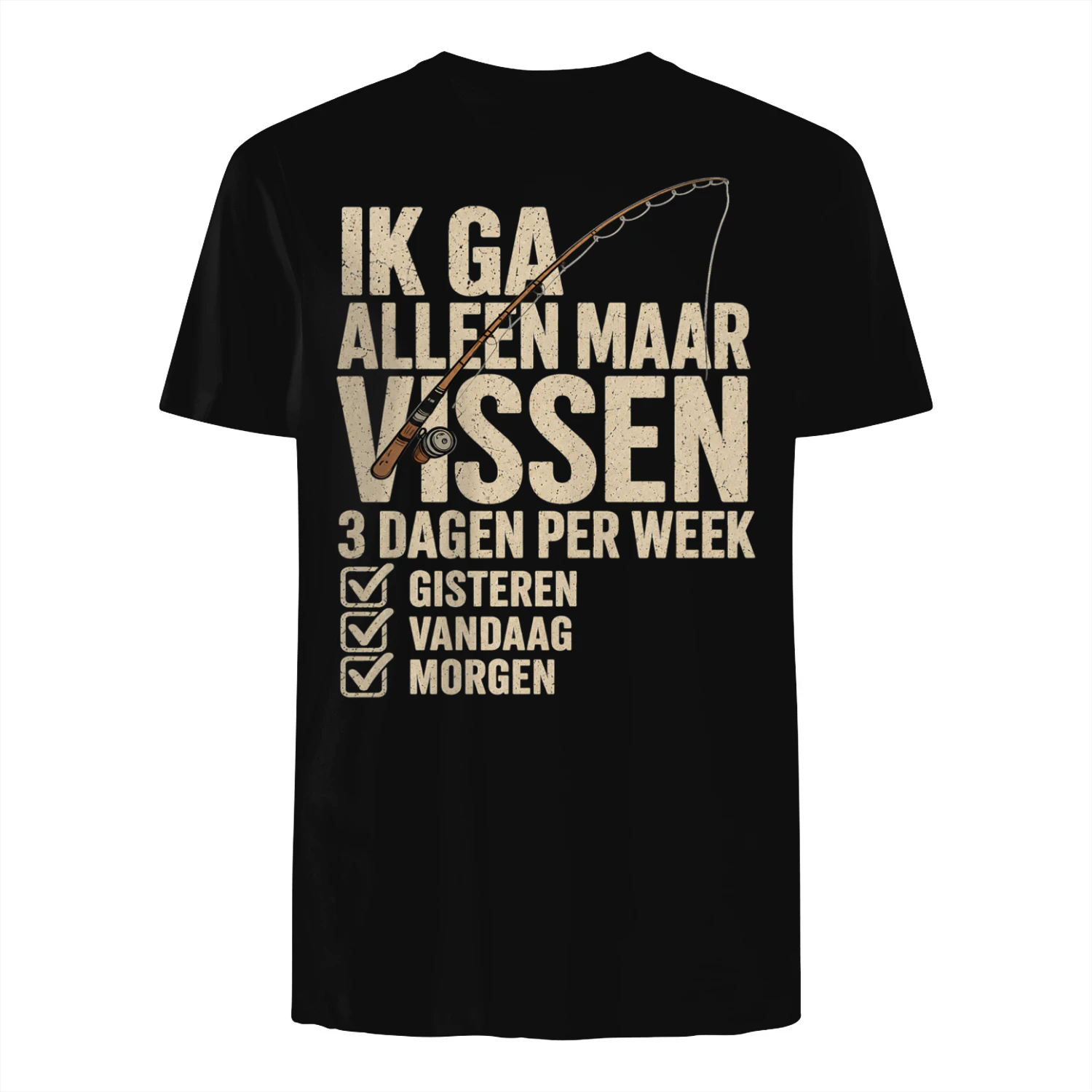 Grappig visshirt als cadeau voor een vissende vader