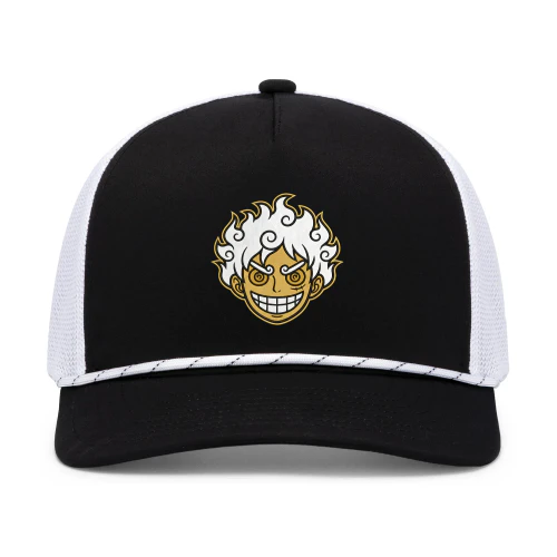 Luffy Gear 5 Anime Trucker Cap | One Piece Pirate King Hat