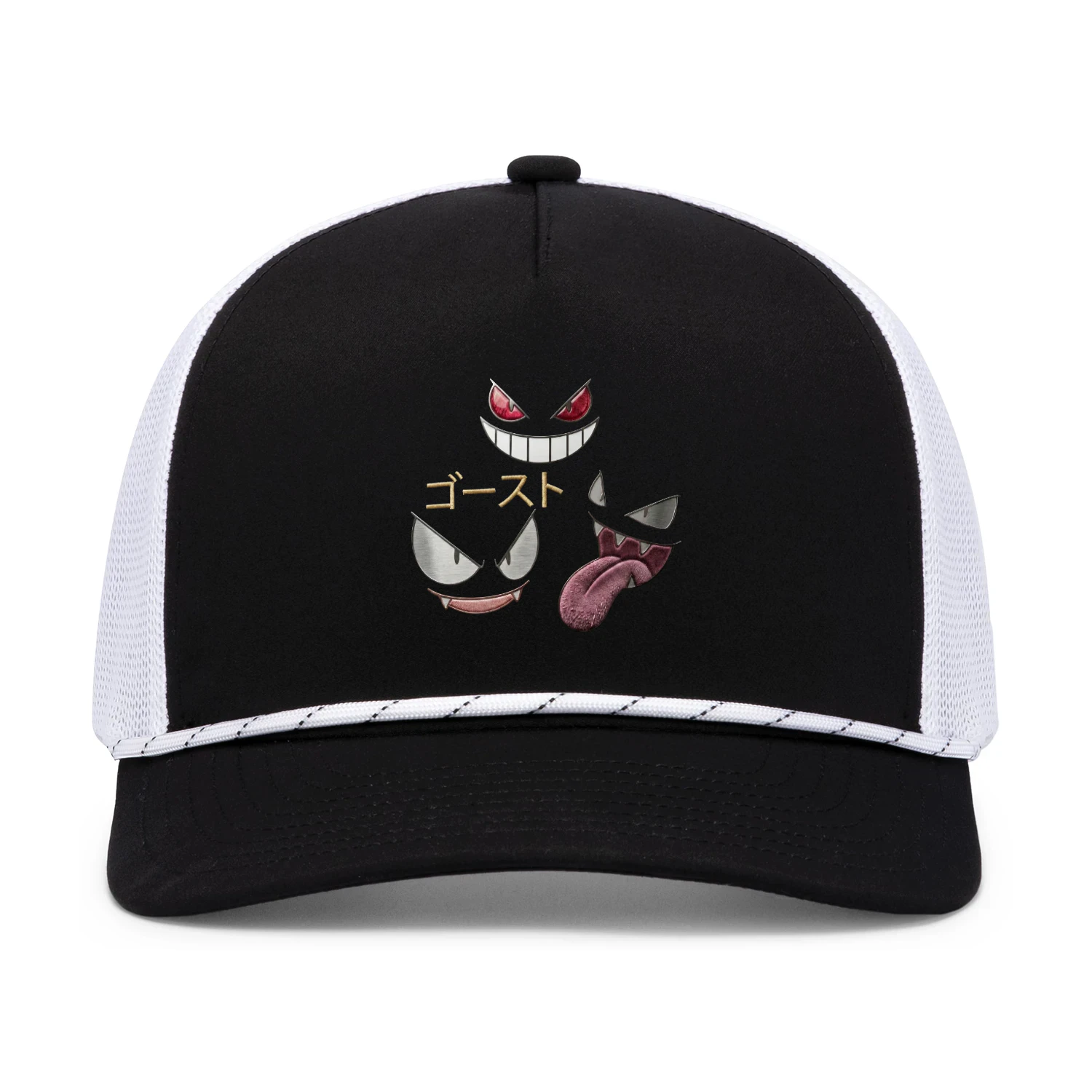 Ghost Cat Anime Trucker Cap | Kawaii Horror Hat