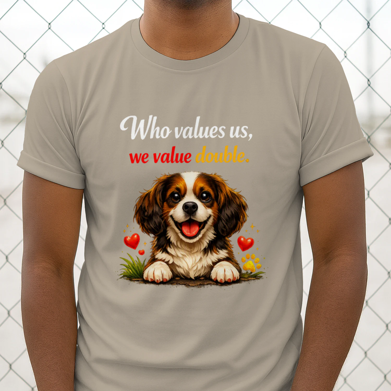 Who Values Us We Value Double - Motivational Unisex Graphic T-Shirt