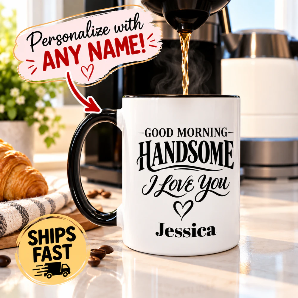 Personalized Mug From Wife Girlfriend Boyfriend Custom Gift for Husband Unique Morning Coffee Cup Gift for Him