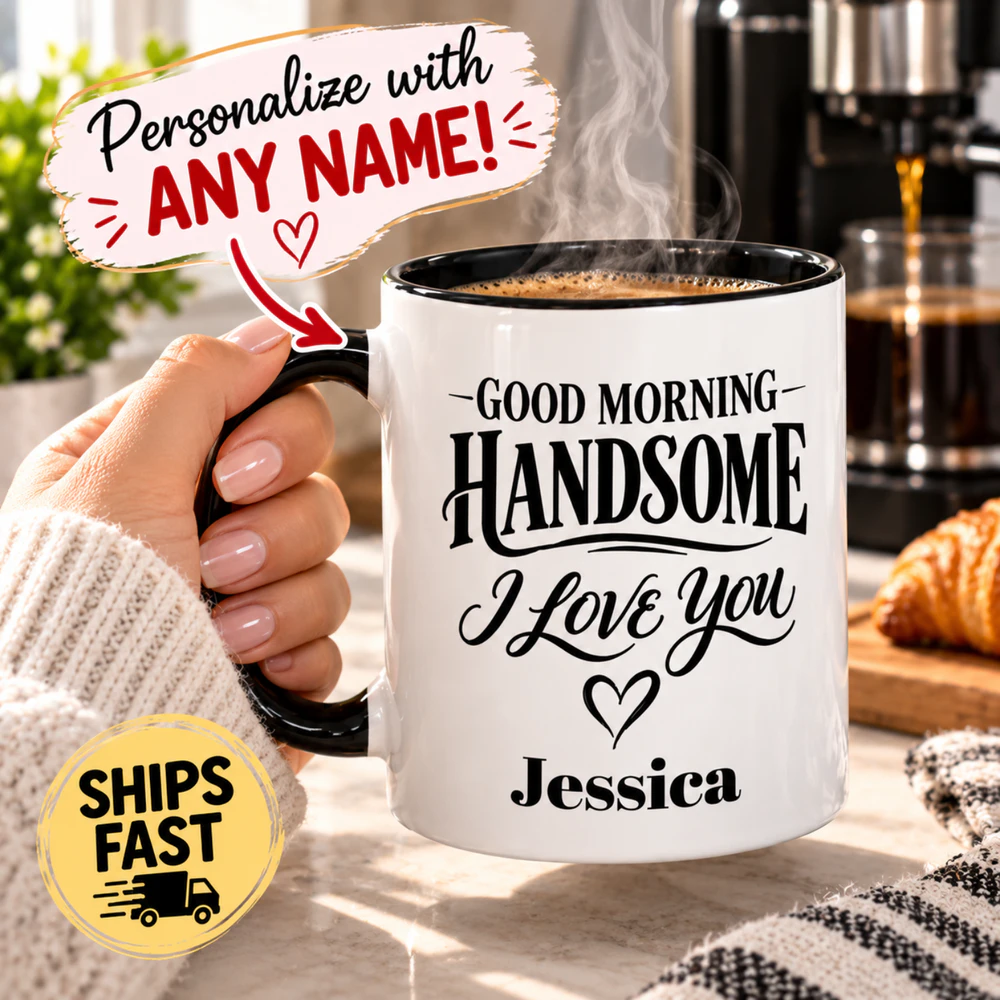 Personalized Mug From Wife Girlfriend Boyfriend Custom Gift for Husband Unique Morning Coffee Cup Gift for Him