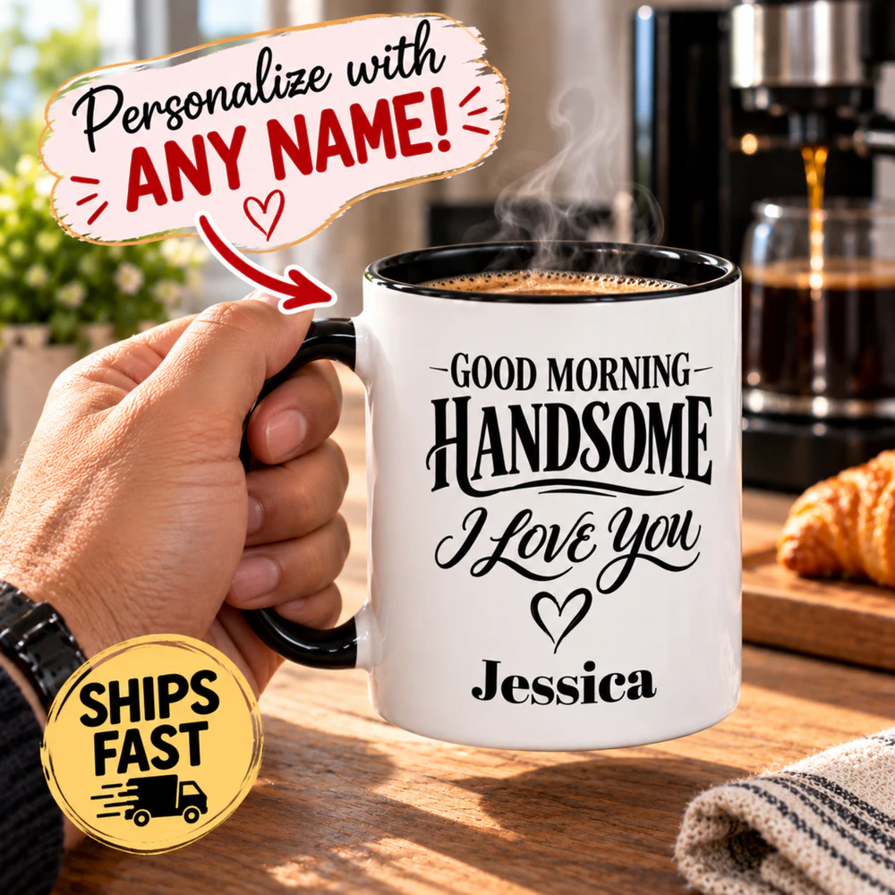 Personalized Mug From Wife Girlfriend Boyfriend Custom Gift for Husband Unique Morning Coffee Cup Gift for Him
