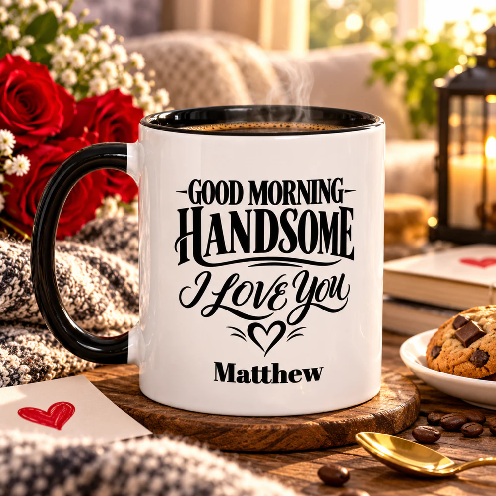 Personalized Mug From Wife Girlfriend Boyfriend Custom Gift for Husband Unique Morning Coffee Cup Gift for Him
