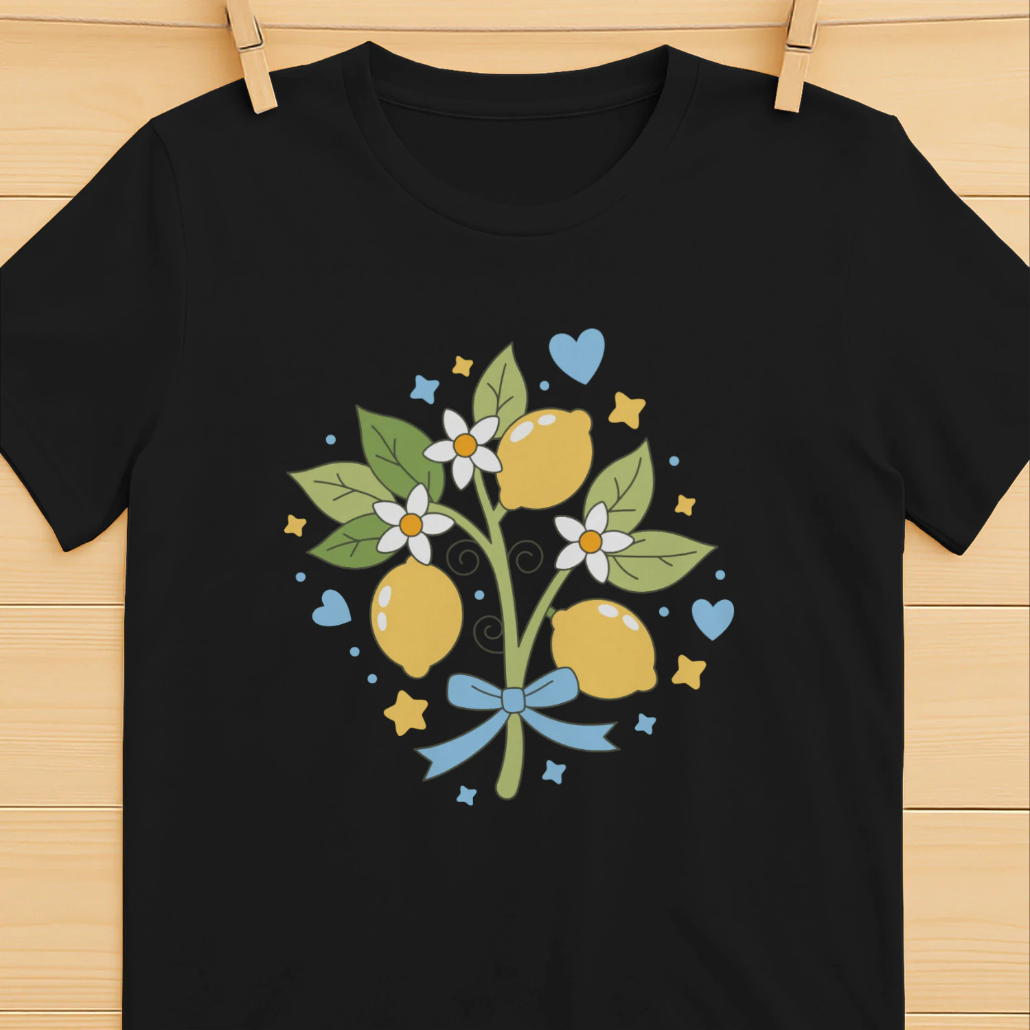 Cute Lemon Floral Cottagecore Fruit Aesthetic Art