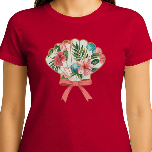 Floral Seashell Aesthetic T-Shirt