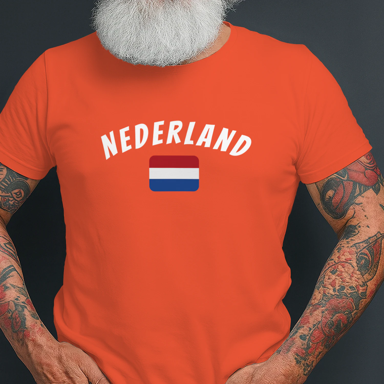 Nederland Vlag T-Shirt Nederlandse Trots Voetbal Fan Shirt