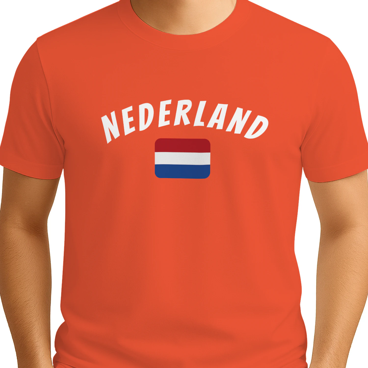 Nederland Vlag T-Shirt Nederlandse Trots Voetbal Fan Shirt