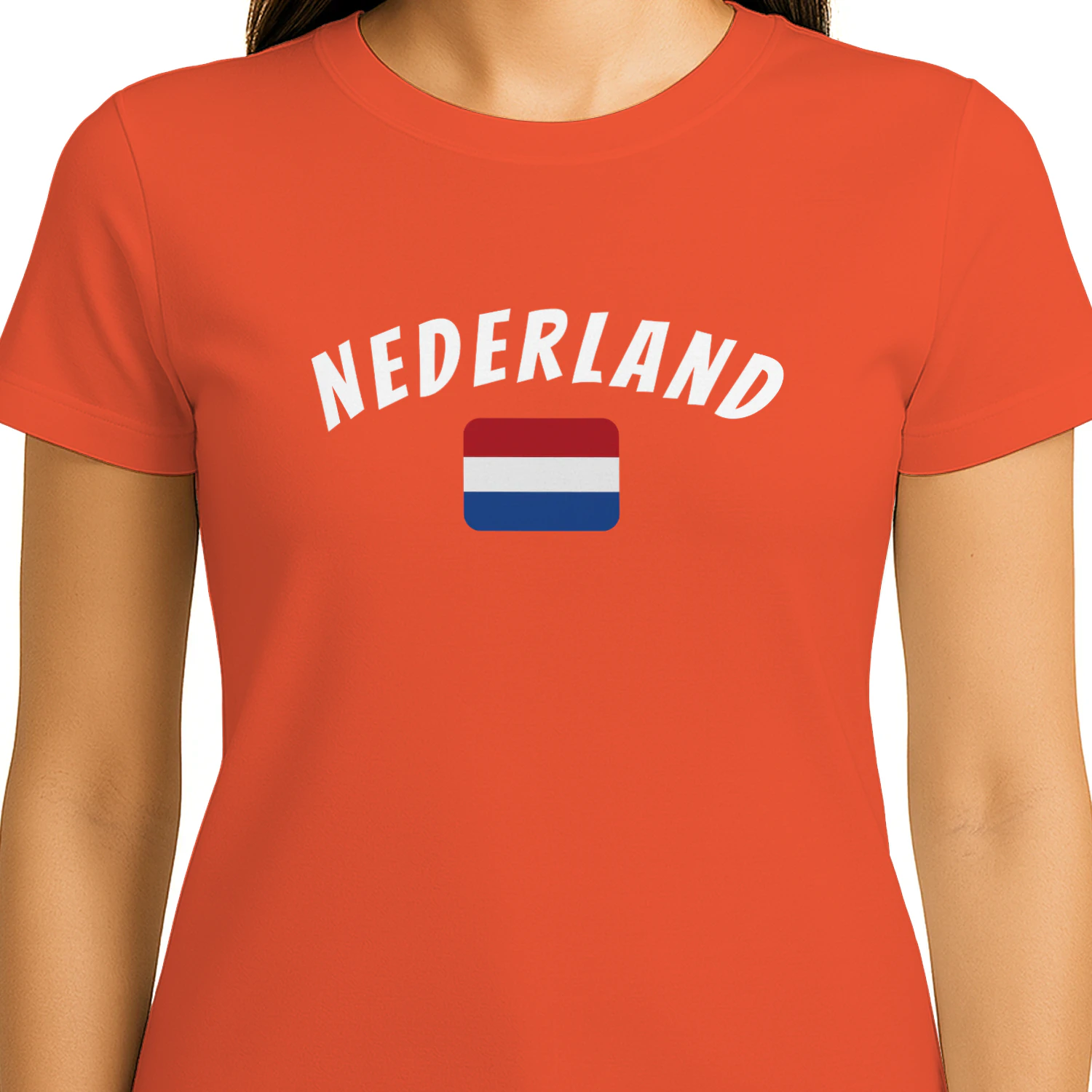 Nederland Vlag T-Shirt Nederlandse Trots Voetbal Fan Shirt