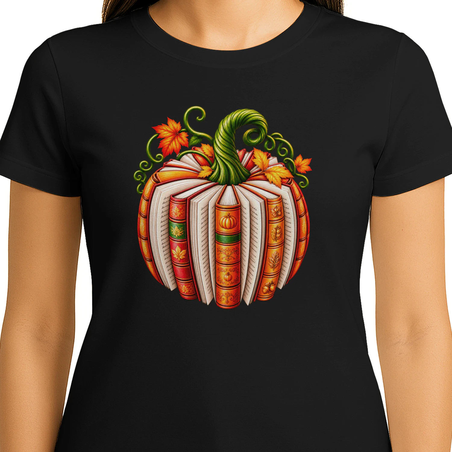 Fall Book Pumpkin Hoodie for Halloween Teacher Book Lover