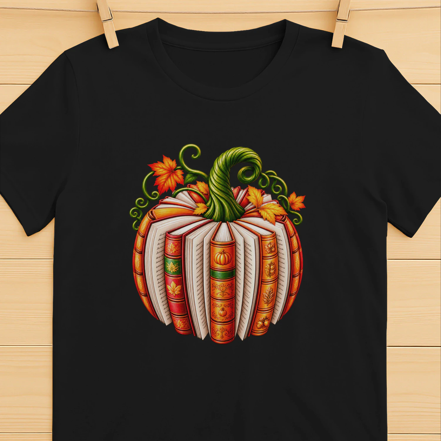Fall Book Pumpkin Hoodie for Halloween Teacher Book Lover