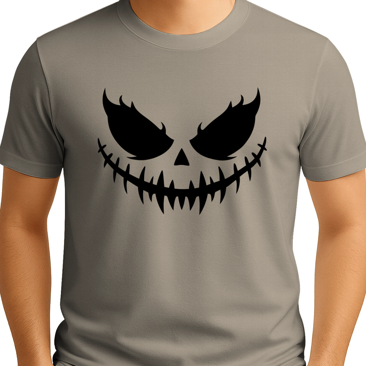 Distressed Pumpkin Face Halloween