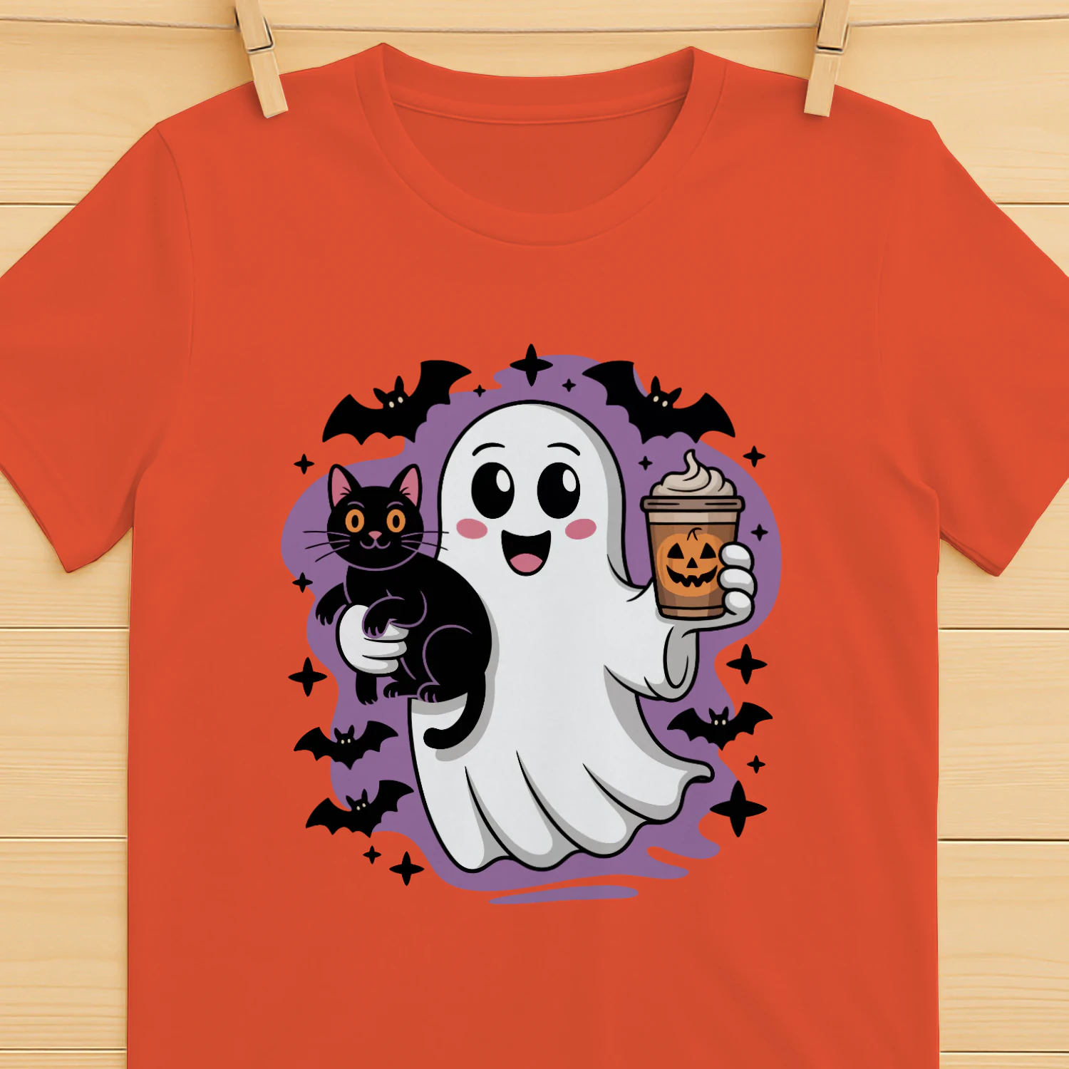 Cute Halloween Ghost Cat