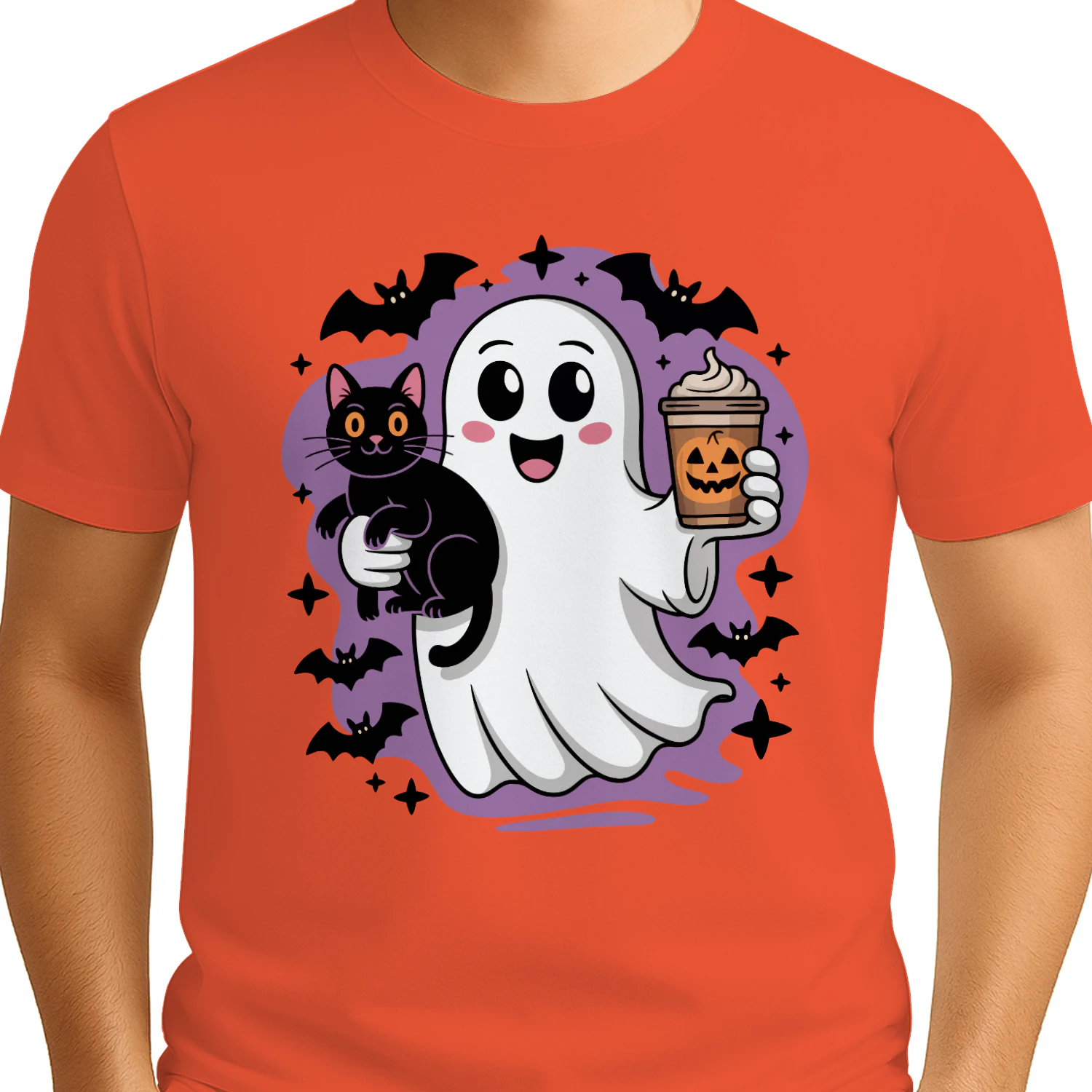 Cute Halloween Ghost Cat