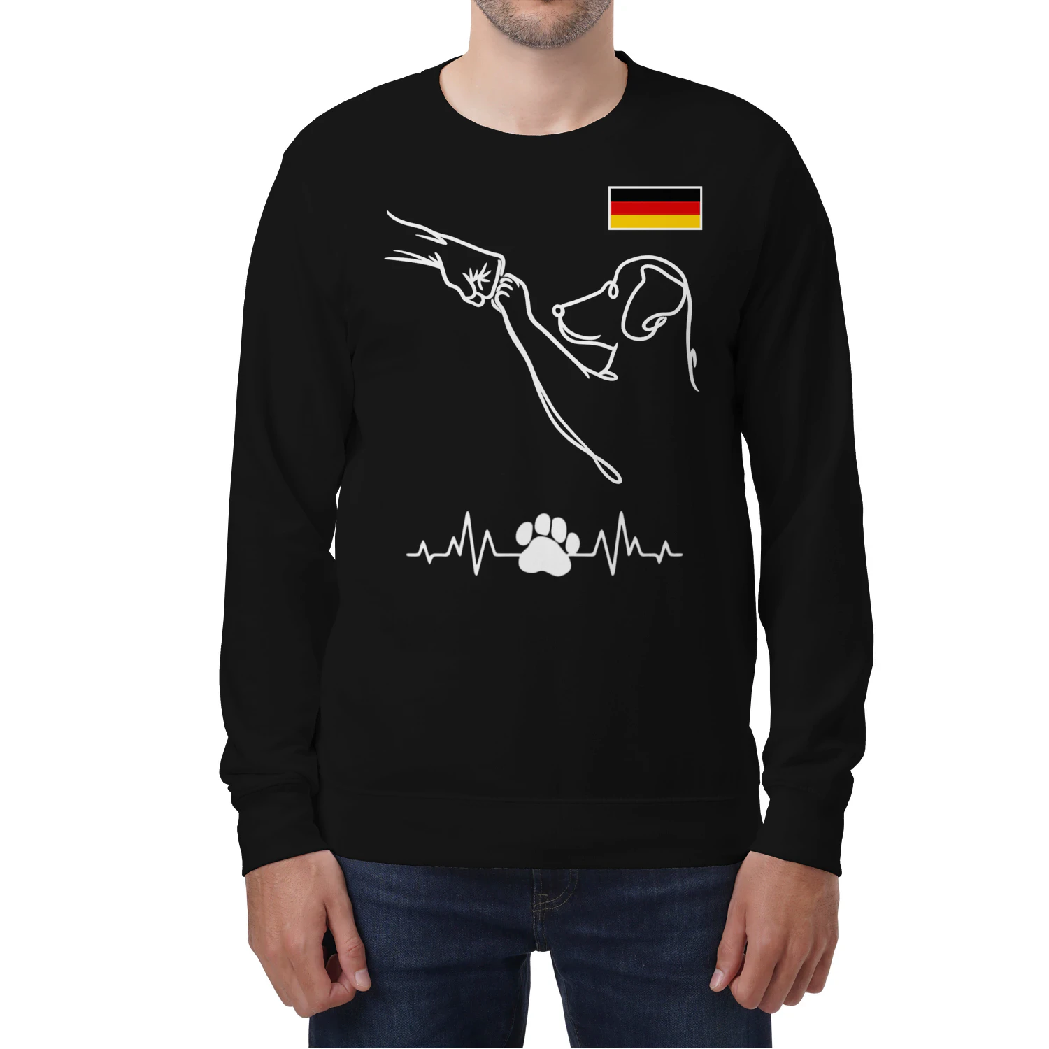 🇩🇪 Dein bester Freund, in nur einer einzigen Linie… - SWEATSHIRT 