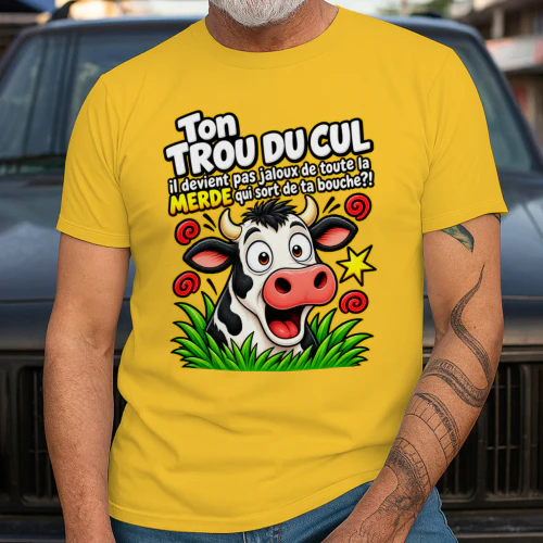 Funny Cow Sarcastic Shirt FR