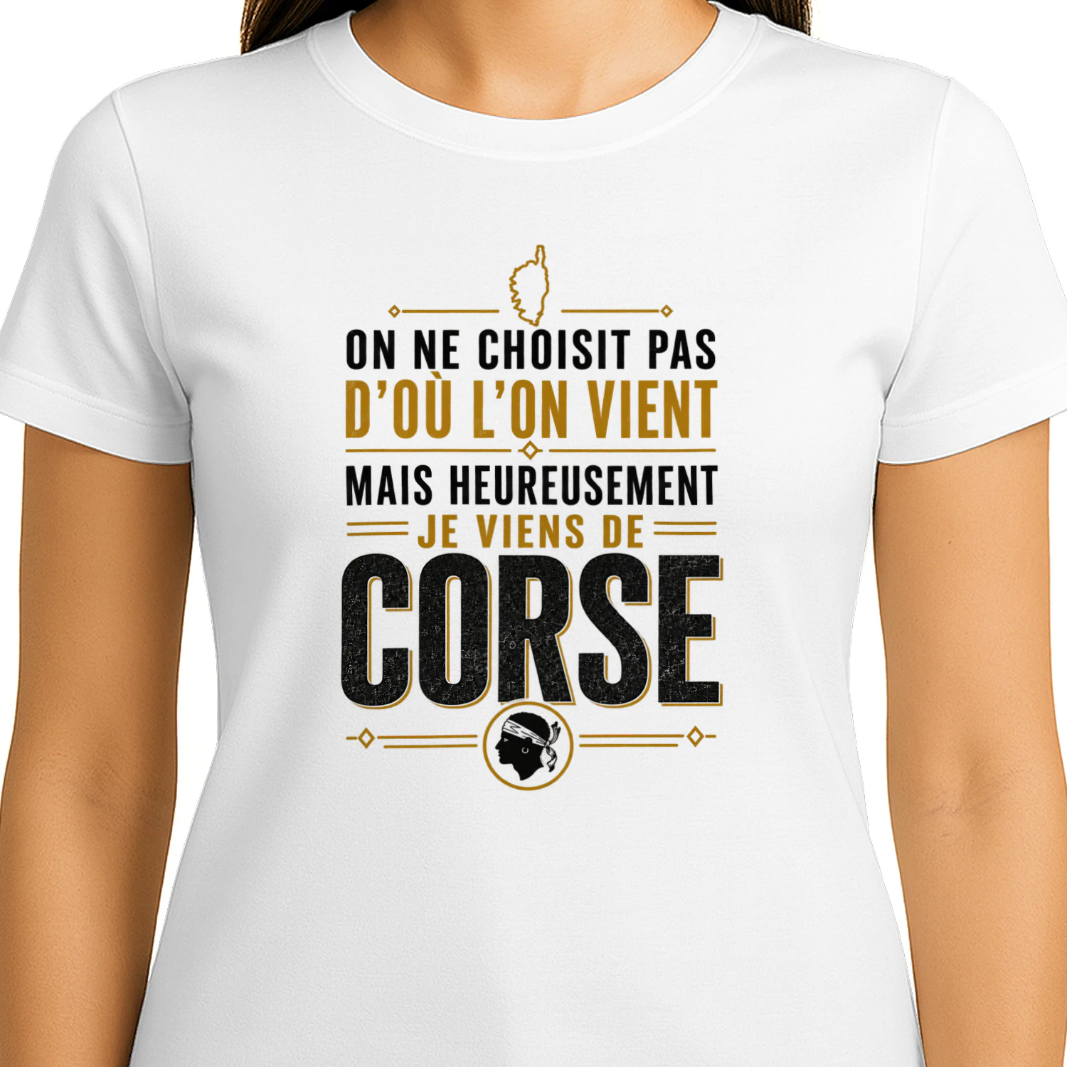 T-Shirt Unisexe - Heureusement Je Viens De Corse