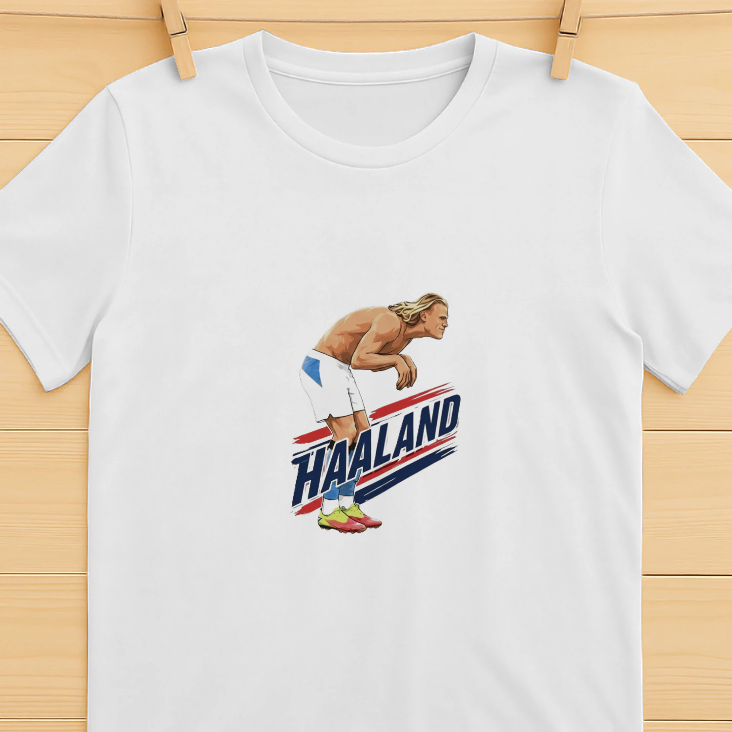 Haaland Cartoon Soccer Shirt