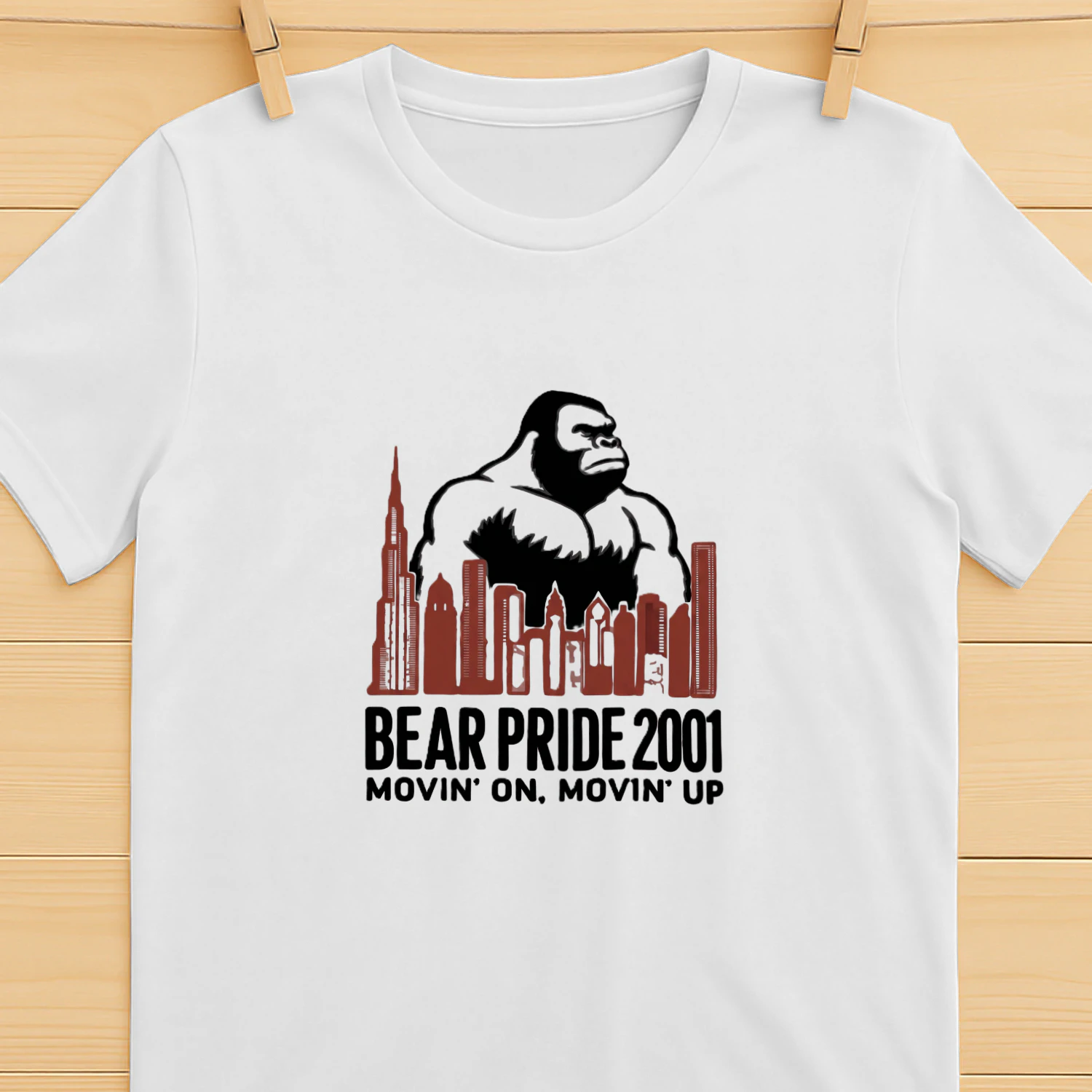 Bear Pride 2001 Movin’ On Movin’ Up Shirt