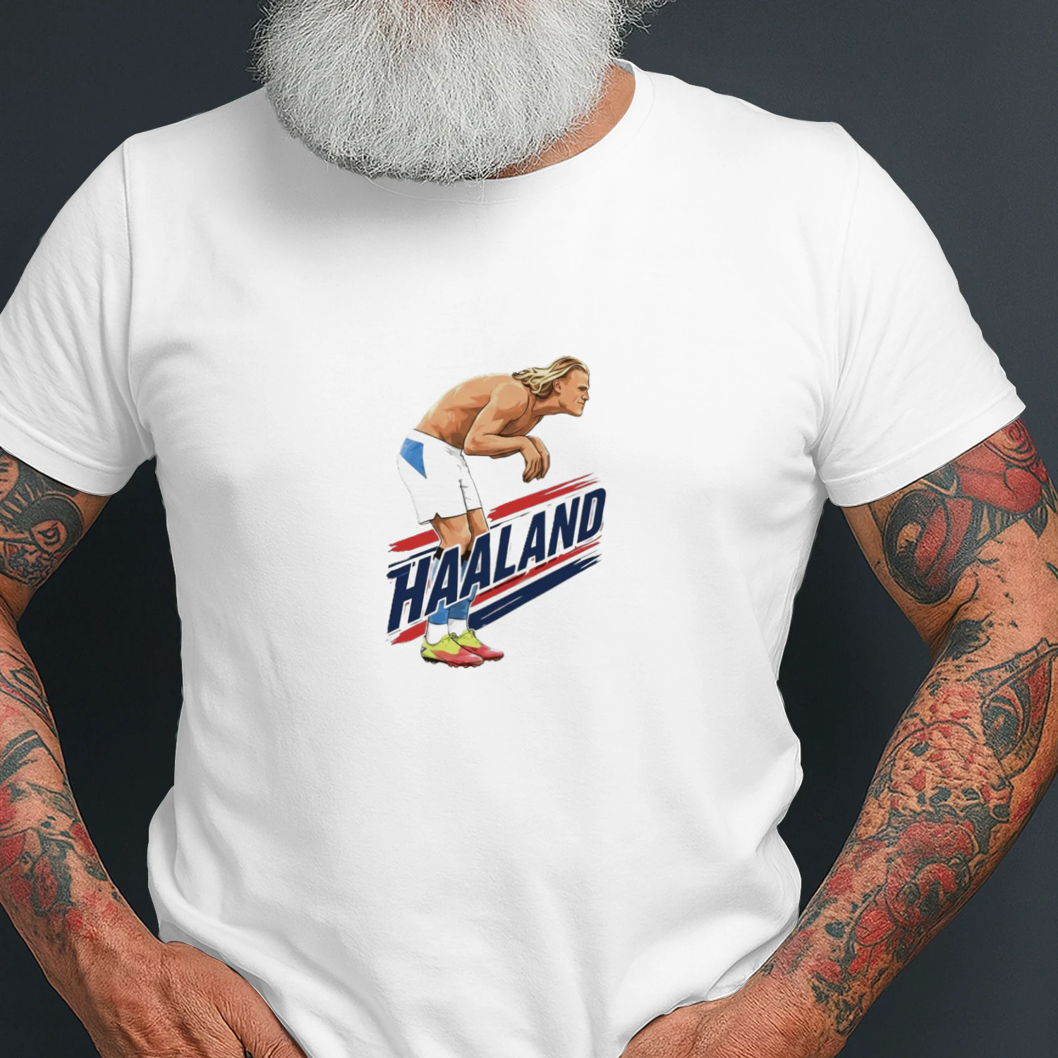 Haaland Cartoon Soccer Shirt