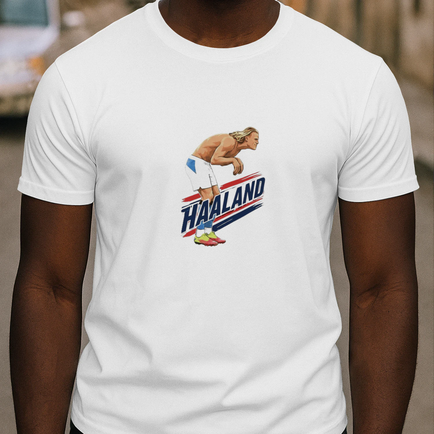 Haaland Cartoon Soccer Shirt
